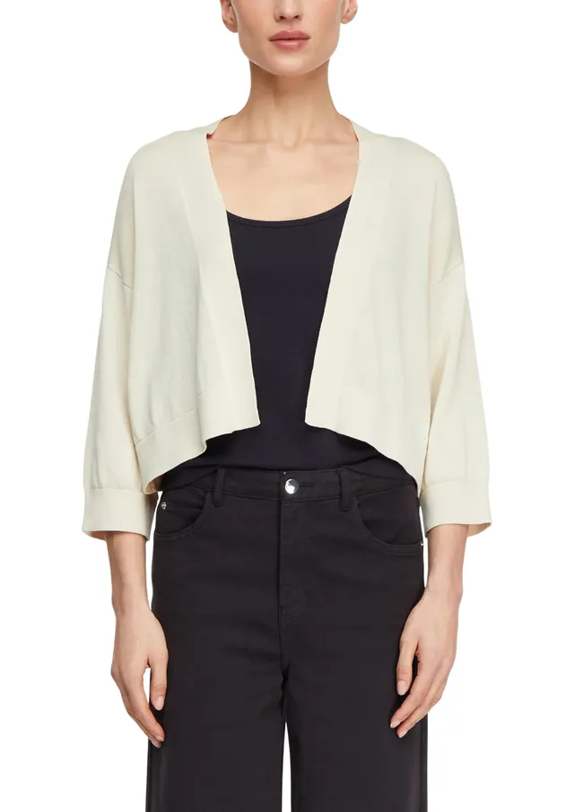comma-jackets-strickjacke-relaxed-fit-3-4-arm-wei-m image 1