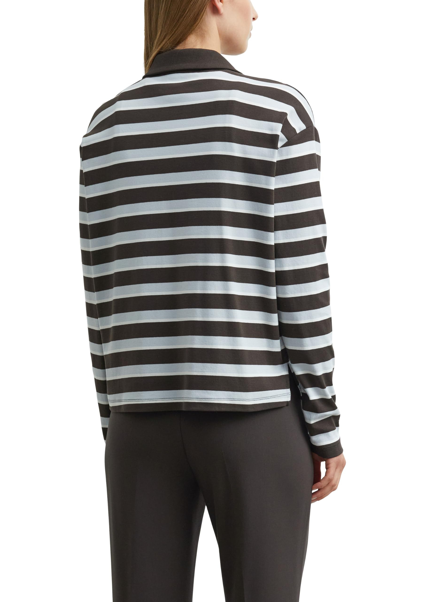 comma-tops-poloshirt-langarm-relaxed-fit-gr-38-mit-logo image 2
