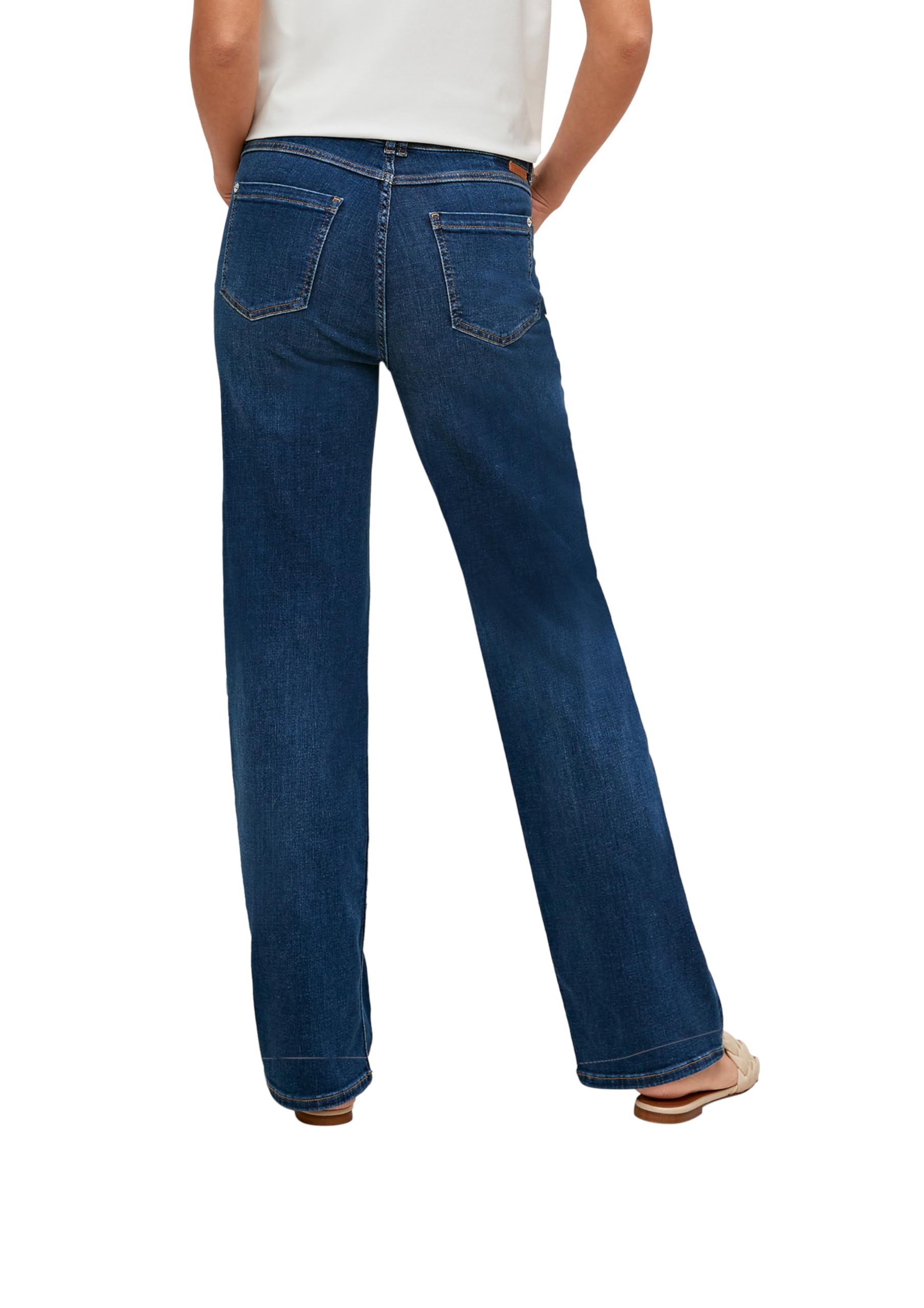 comma-freizeithose-culotte-34-lang-damen-hose-tiefblau image 2