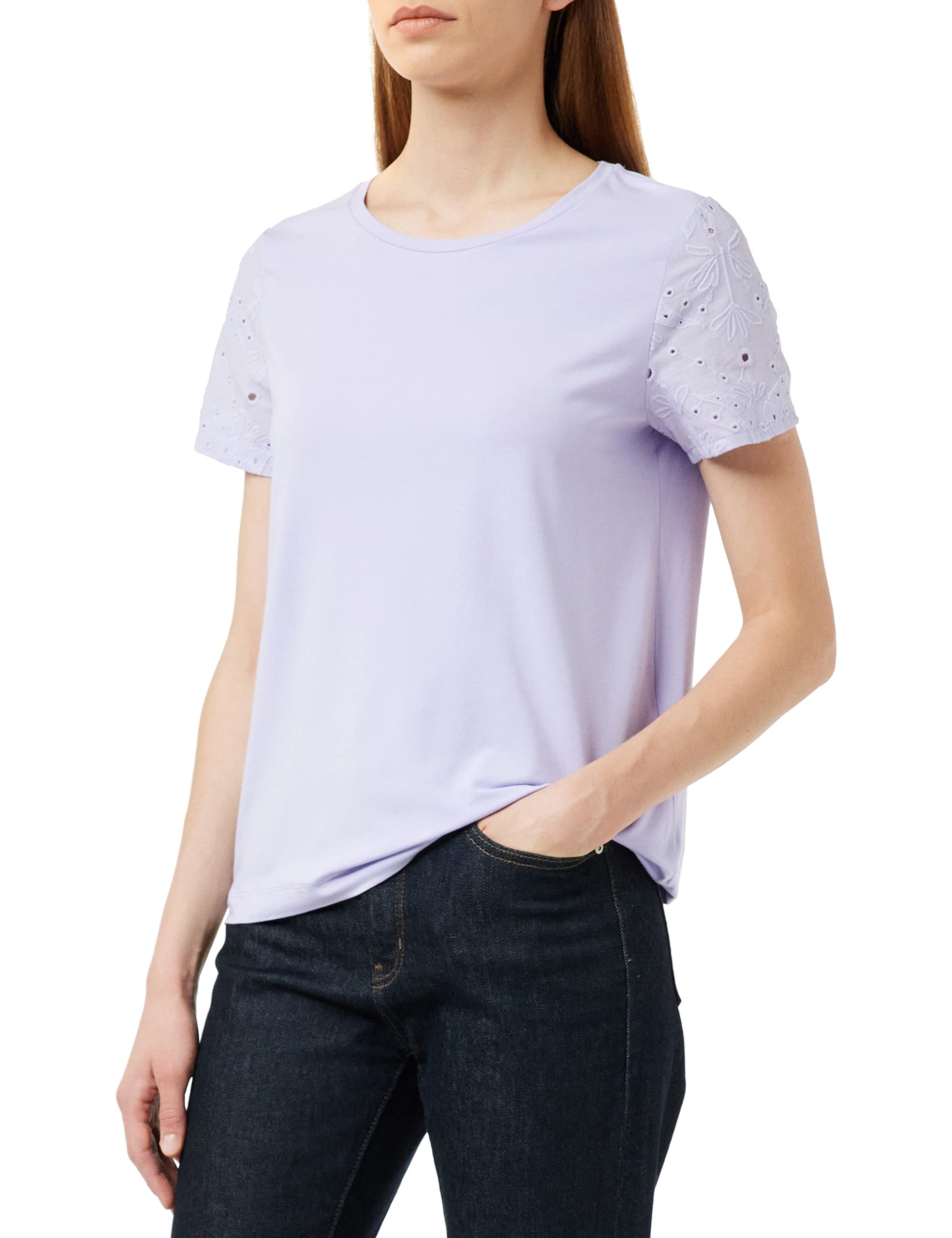 comma-t-shirt-basic-shirt-kurzarm-damen image 1