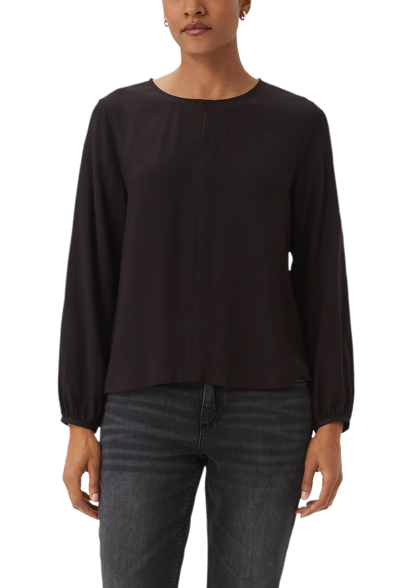 comma-langarmbluse-viskose-wei-loose-fit-damen image 6