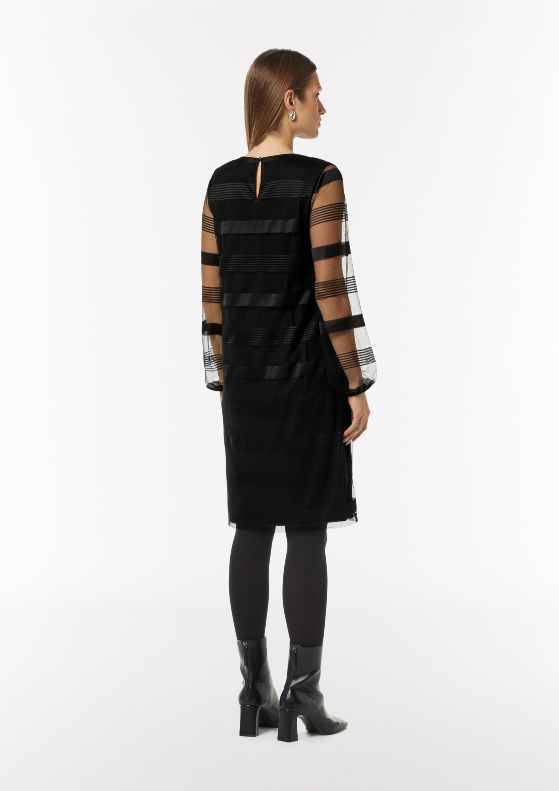 comma-mesh-kleid-gestreift-damen-gr-e-36-rundhals image 7