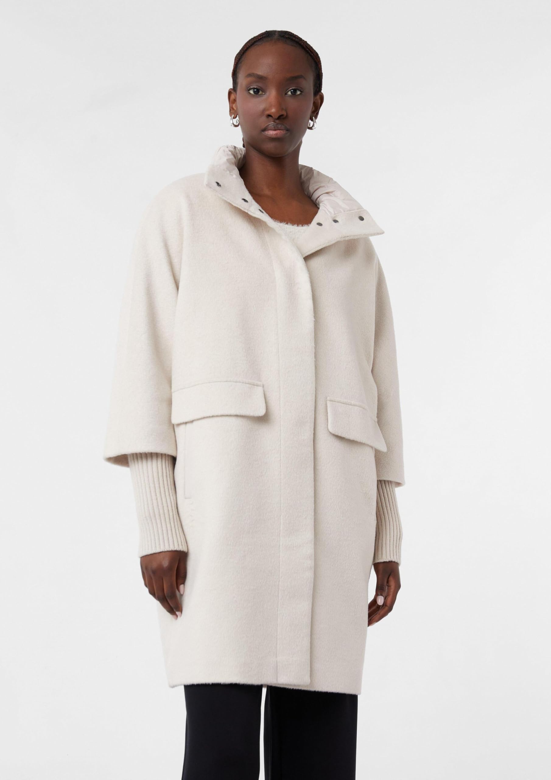 comma-coat-2174073-mantel-stehkragen-grau-gr-36 image 3