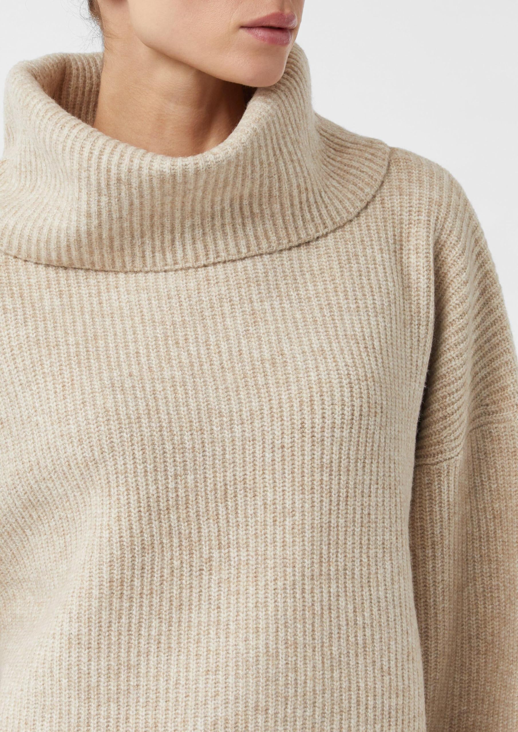 comma-poncho-pullover-boxy-fit-sandfarben-gr-xl image 4