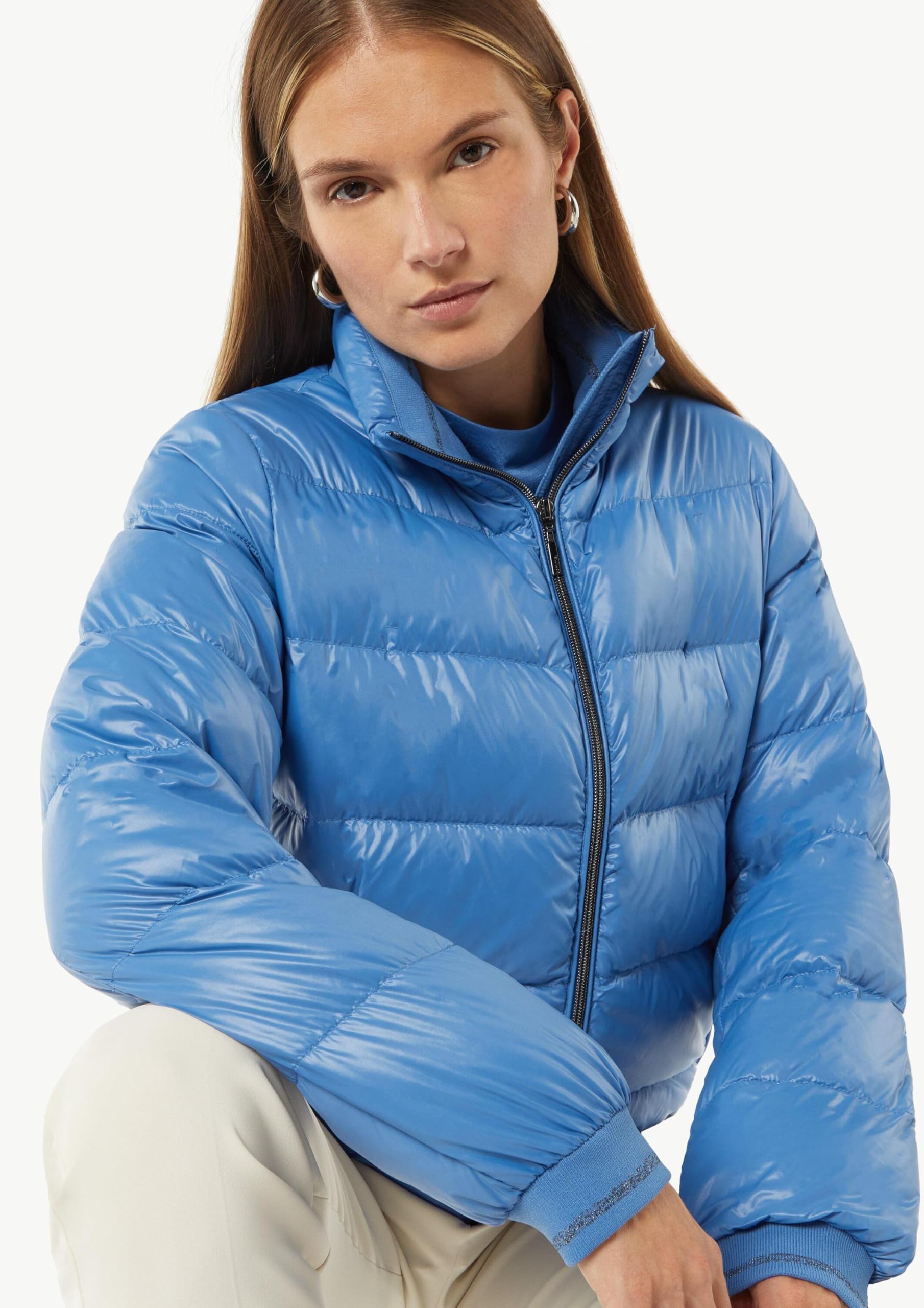 comma-pufferjacke-stehkragen-gr-e-40-blau-steppjacke image 4