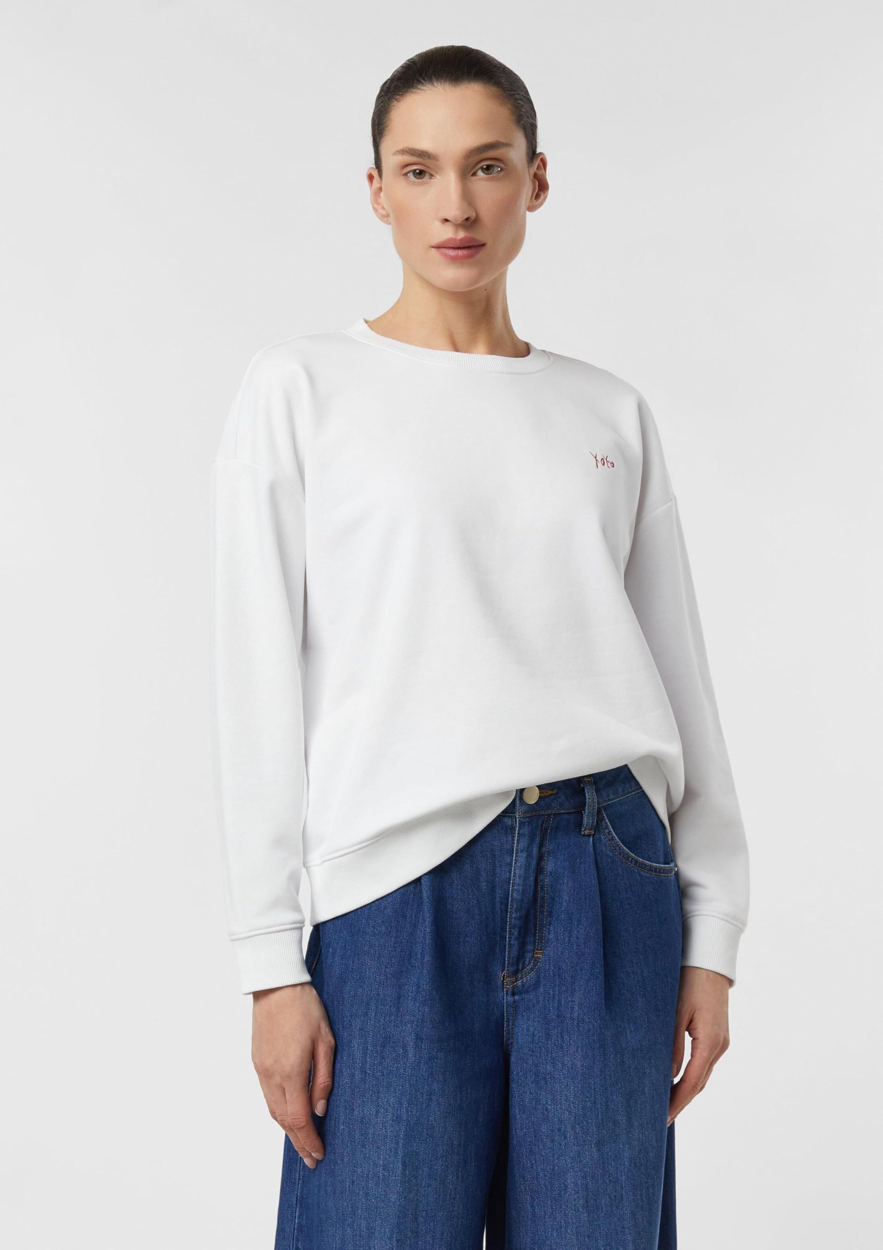 comma-sweatshirt-relaxed-fit-rundhals-stickerei-gr-e-46 image 6