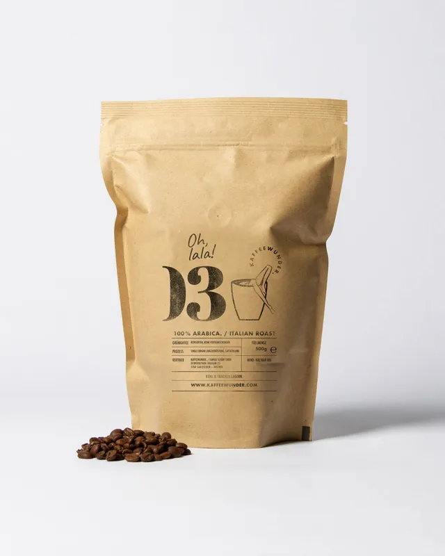 kaffeewunder-nr-03-kaffeebohnen-arabica-500g-italian-roast image 1