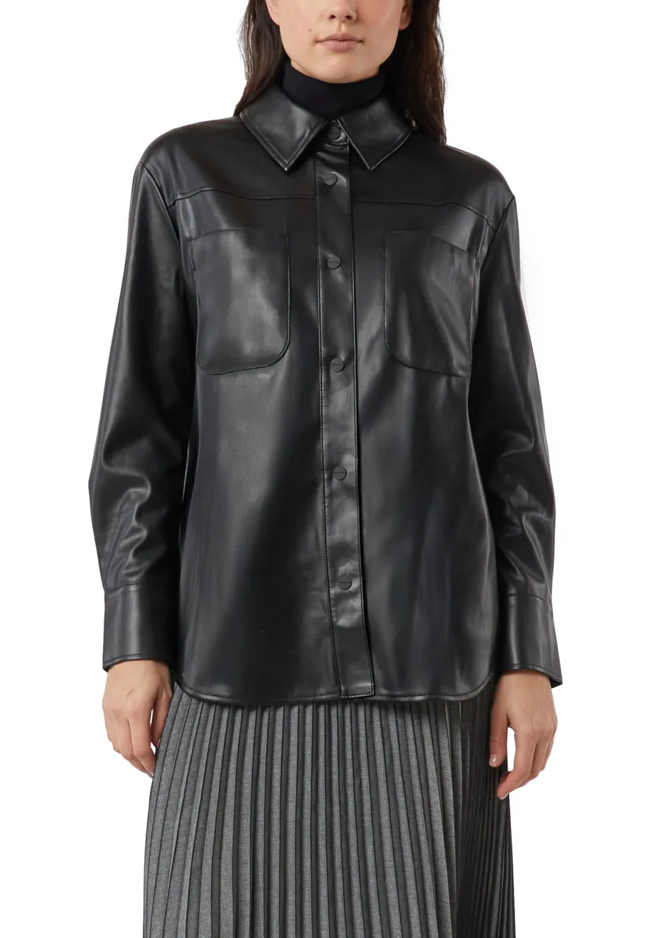 comma-overshirt-kunstleder-jacke-damen-gr-44-lederimitat image 1