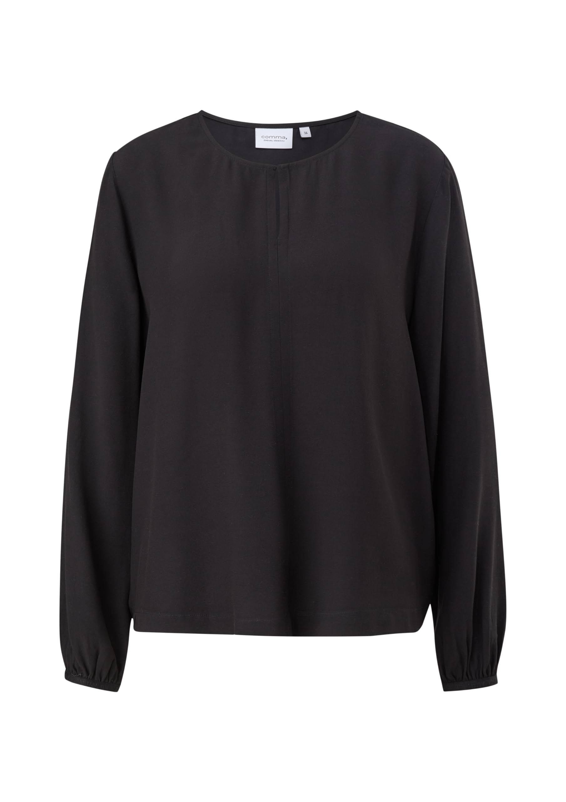 comma-langarmbluse-viskose-wei-loose-fit-damen image 8
