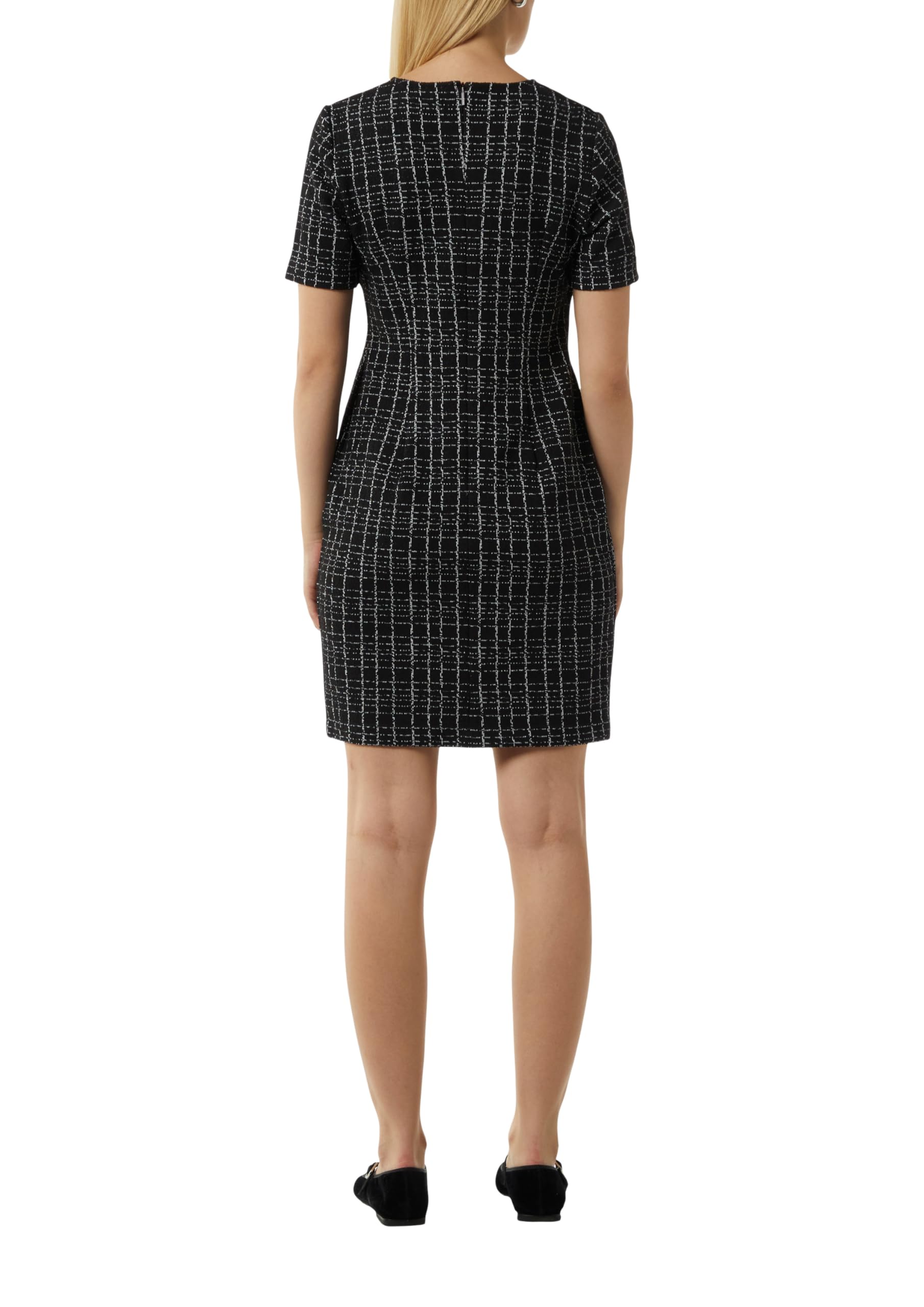 comma-dresses-boucl-kleid-karo-gr-e-42-kurz image 2