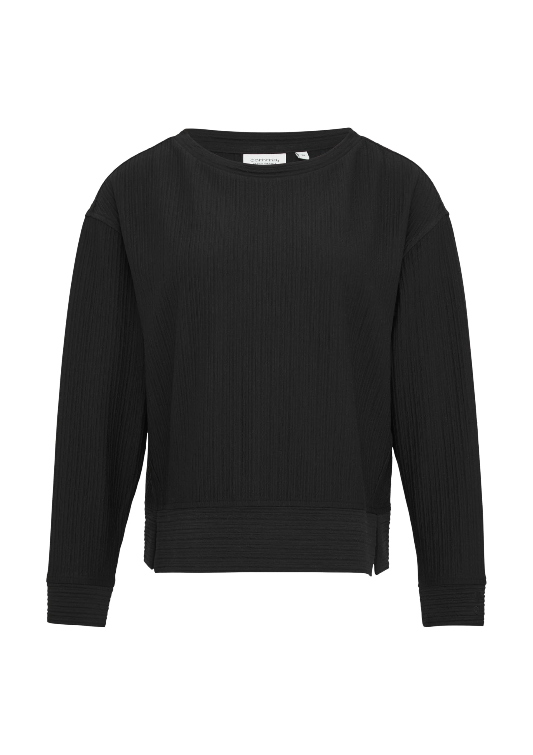 comma-strukturiertes-sweatshirt-mit-b-ndchen-gr-e-38 image 3