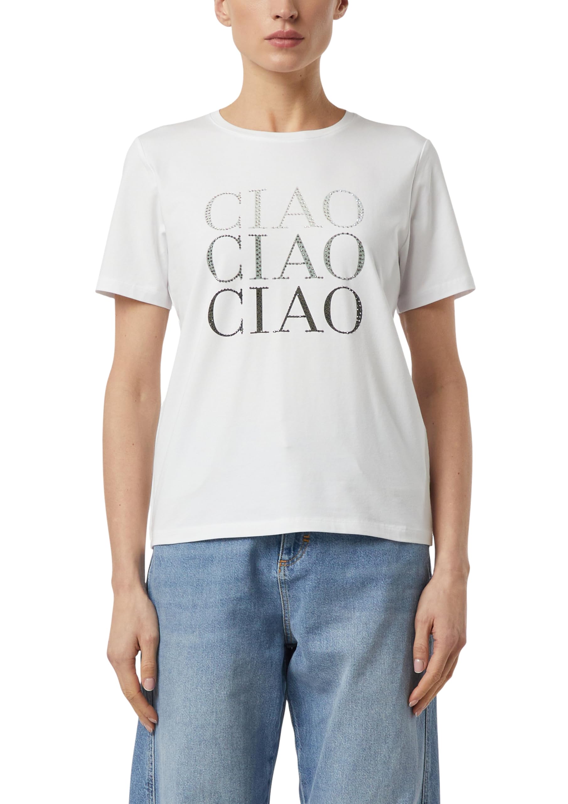 comma-jersey-t-shirt-strass-gr-34-statement-print image 1