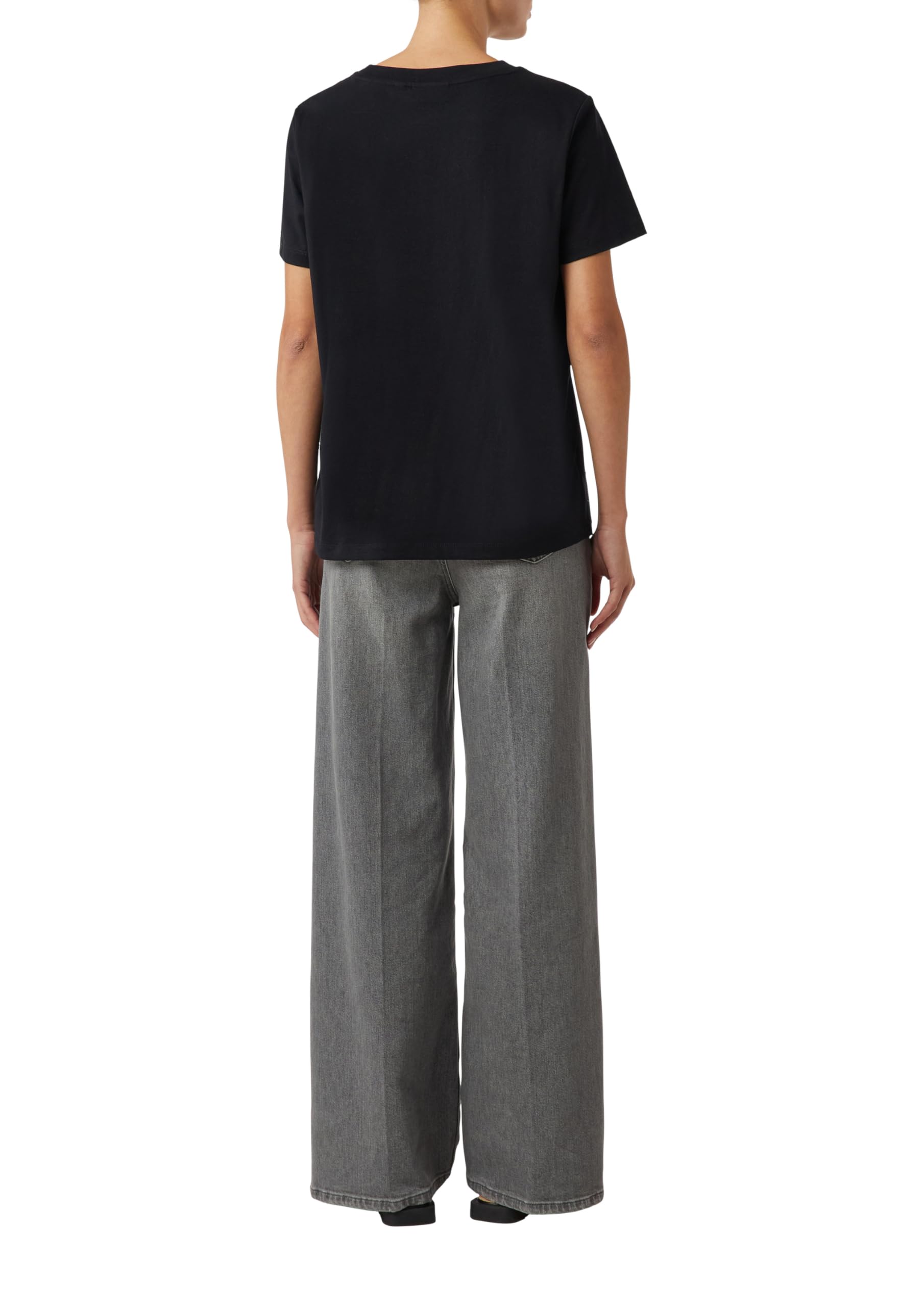 comma-t-shirt-schmucksteine-kurzarm-schwarz-dezent image 2