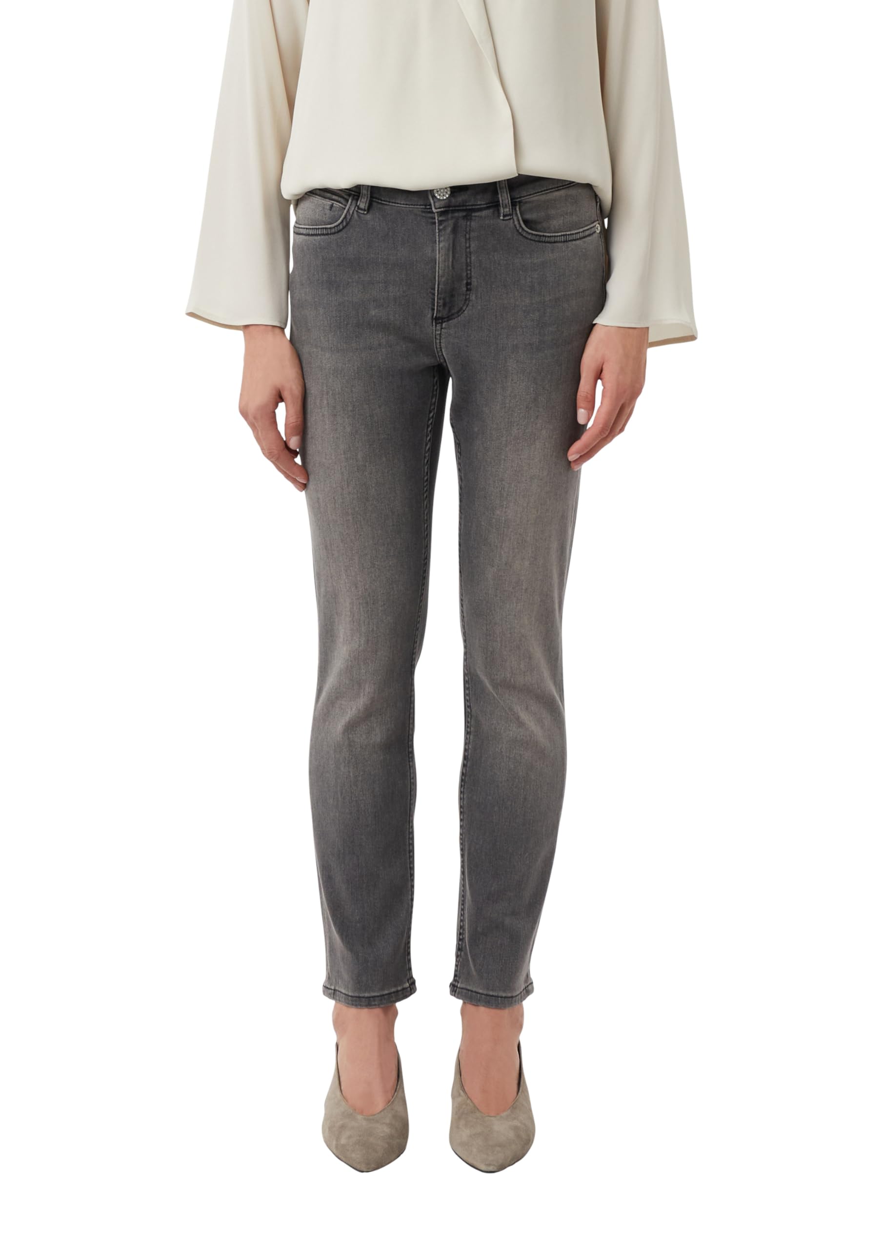 comma-slim-fit-jeans-damen-gr-46-stretch-schmuckknopf image 1
