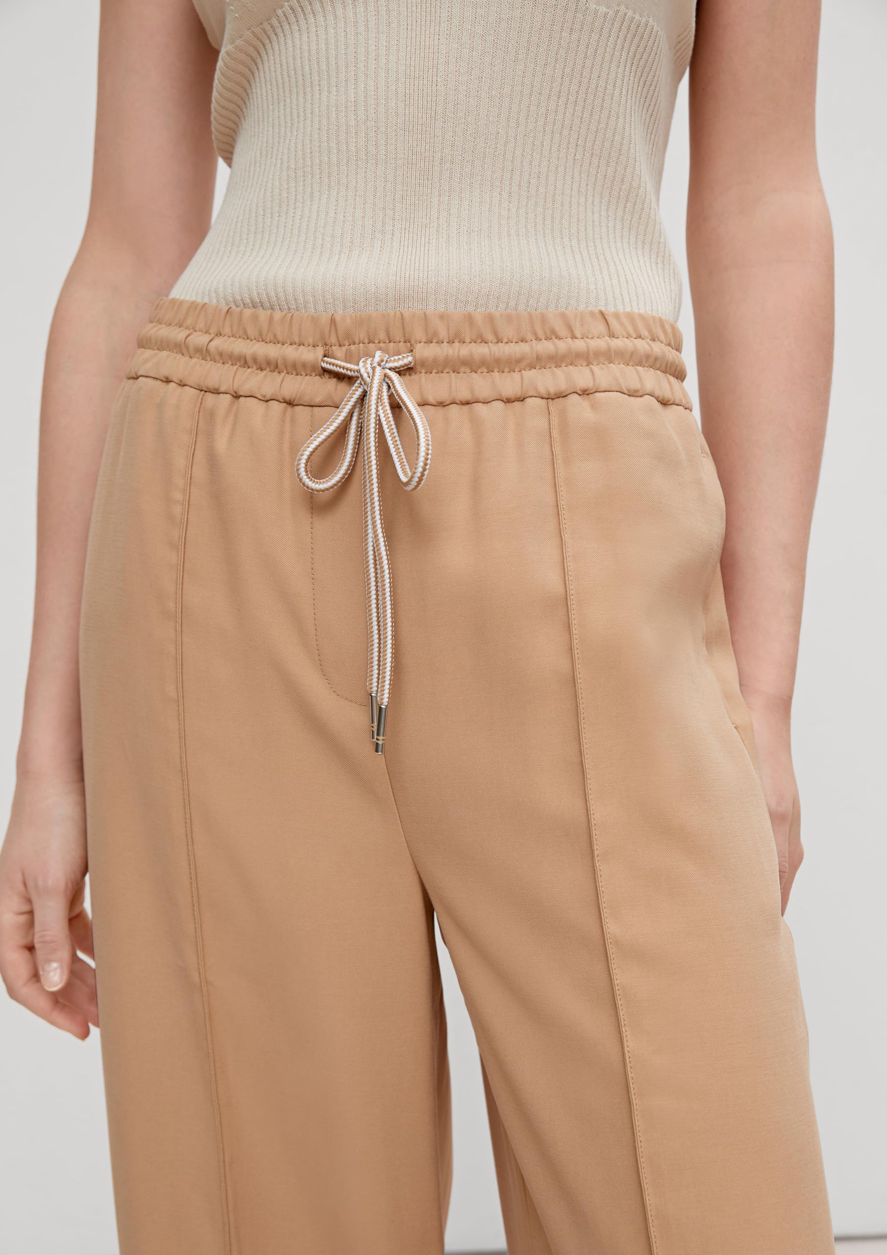 comma-marlenehose-saumschlitz-44-lang-damen-hose-beige image 3