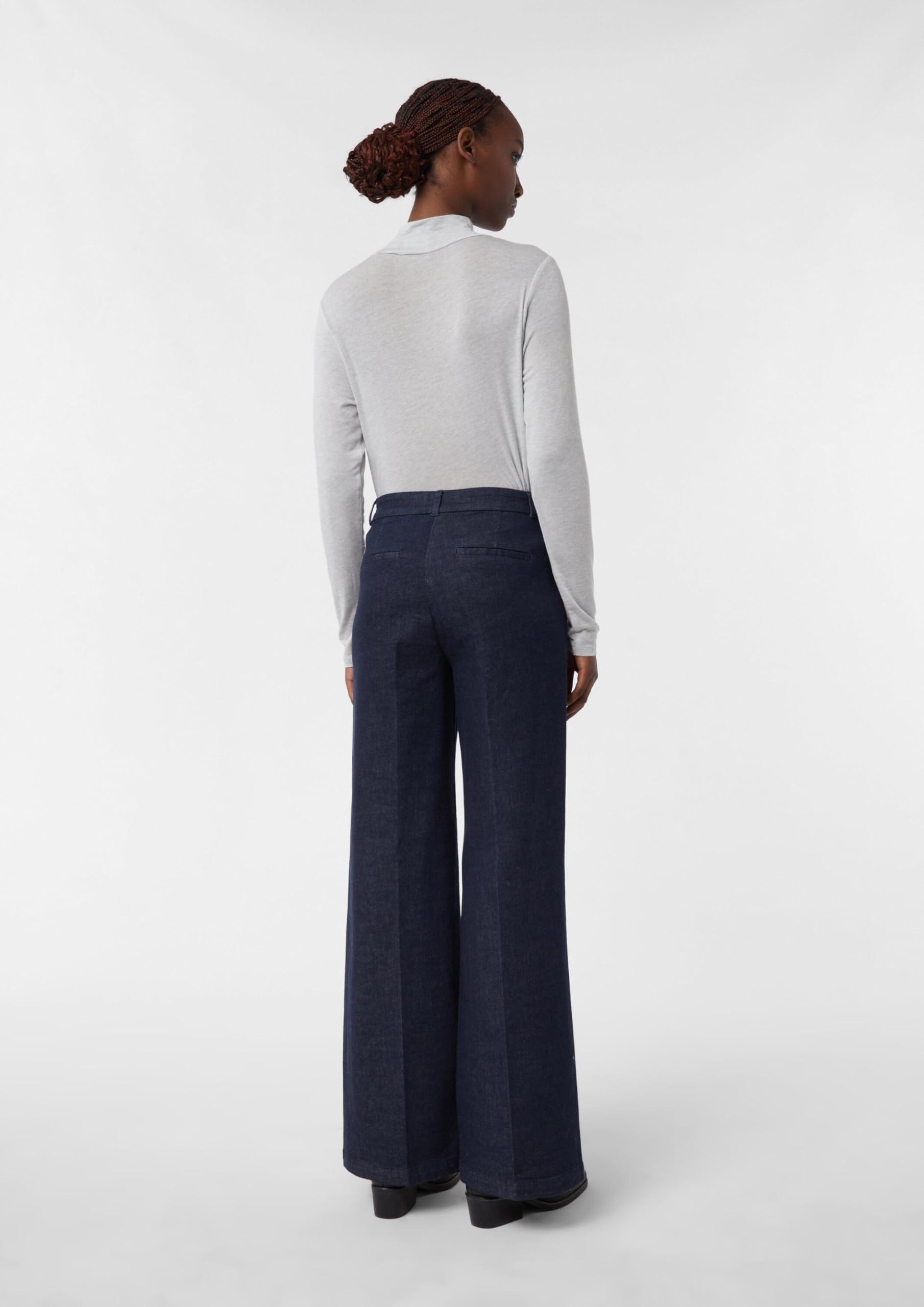 comma-cleane-dark-denim-jeans-damen-weites-bein-gr-e-44 image 8