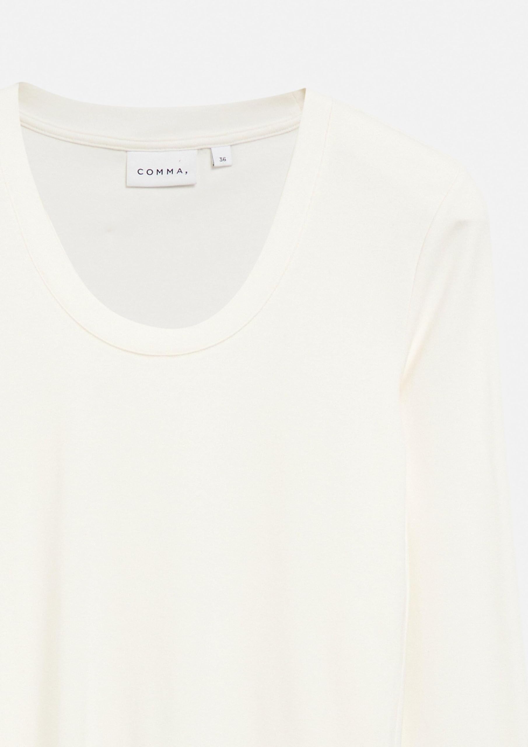 comma-langarm-shirt-slim-fit-jersey-damen-wei-gr-34 image 5