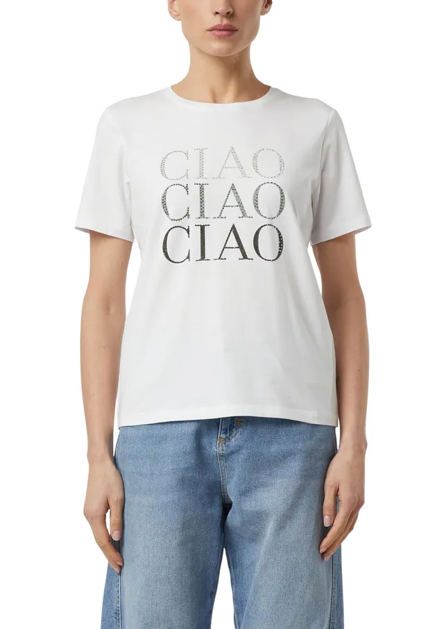 comma-jersey-t-shirt-strass-gr-34-statement-print image 1