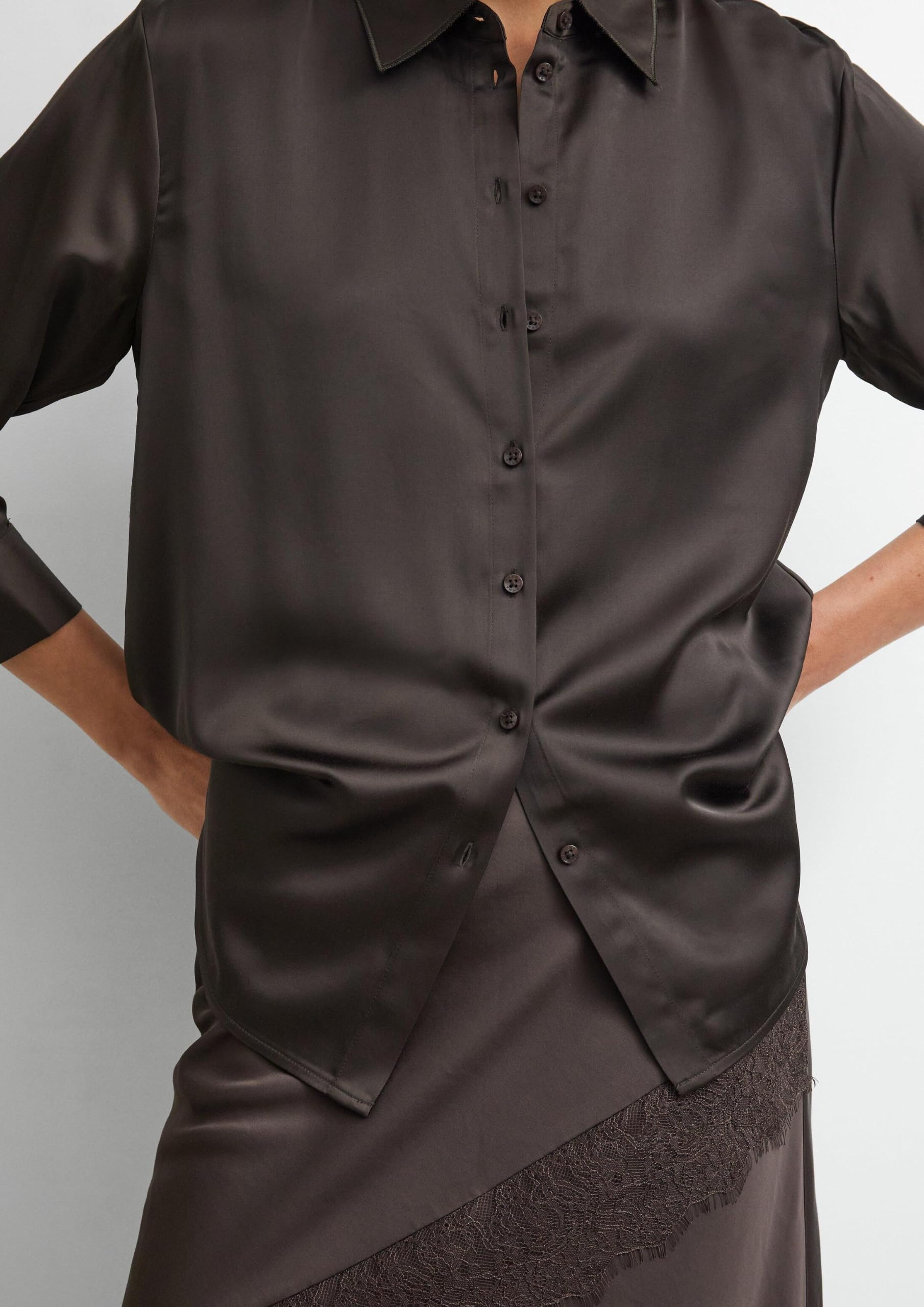 comma-blouses-damen-satin-hemdbluse-langarm-wei image 5