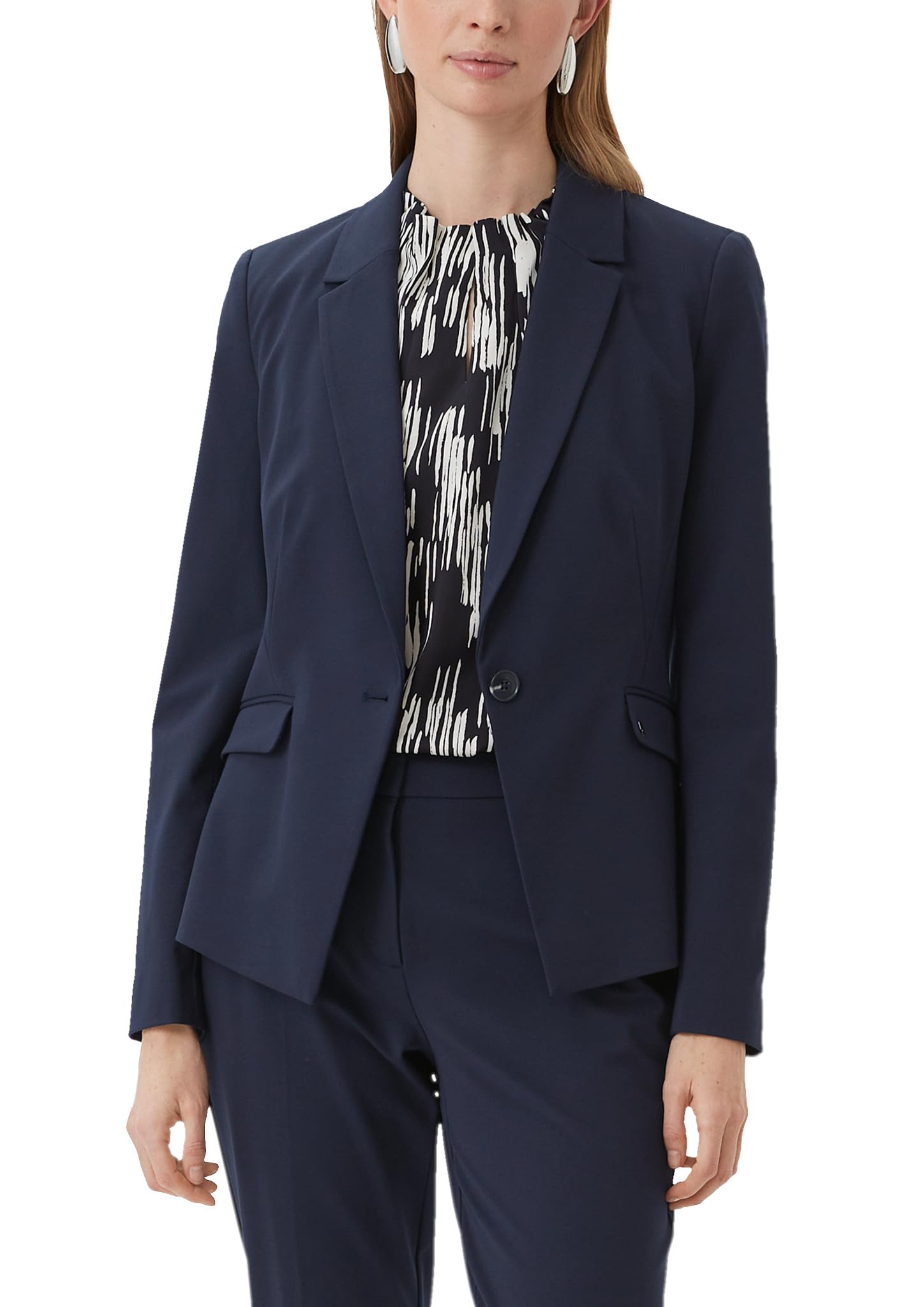 comma-blazers-blazer-viskosemix-schwarz-gr-44-schwarz image 7