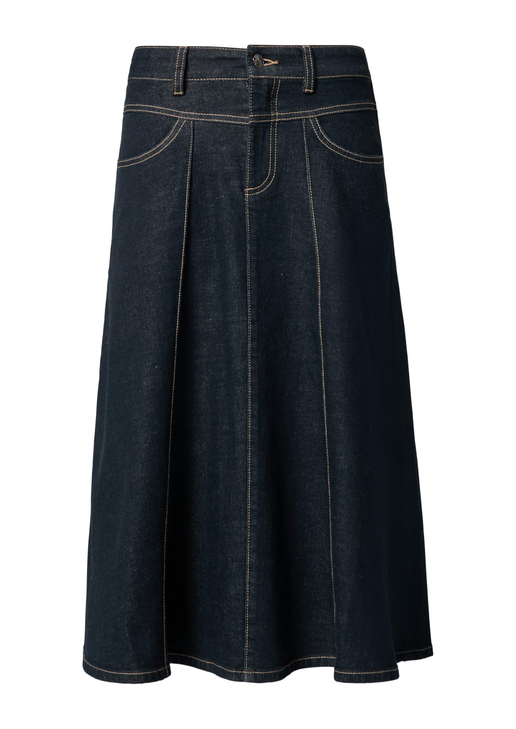 comma-skirts-midirock-denim-gr-38-elastisch-ausgestellt image 3