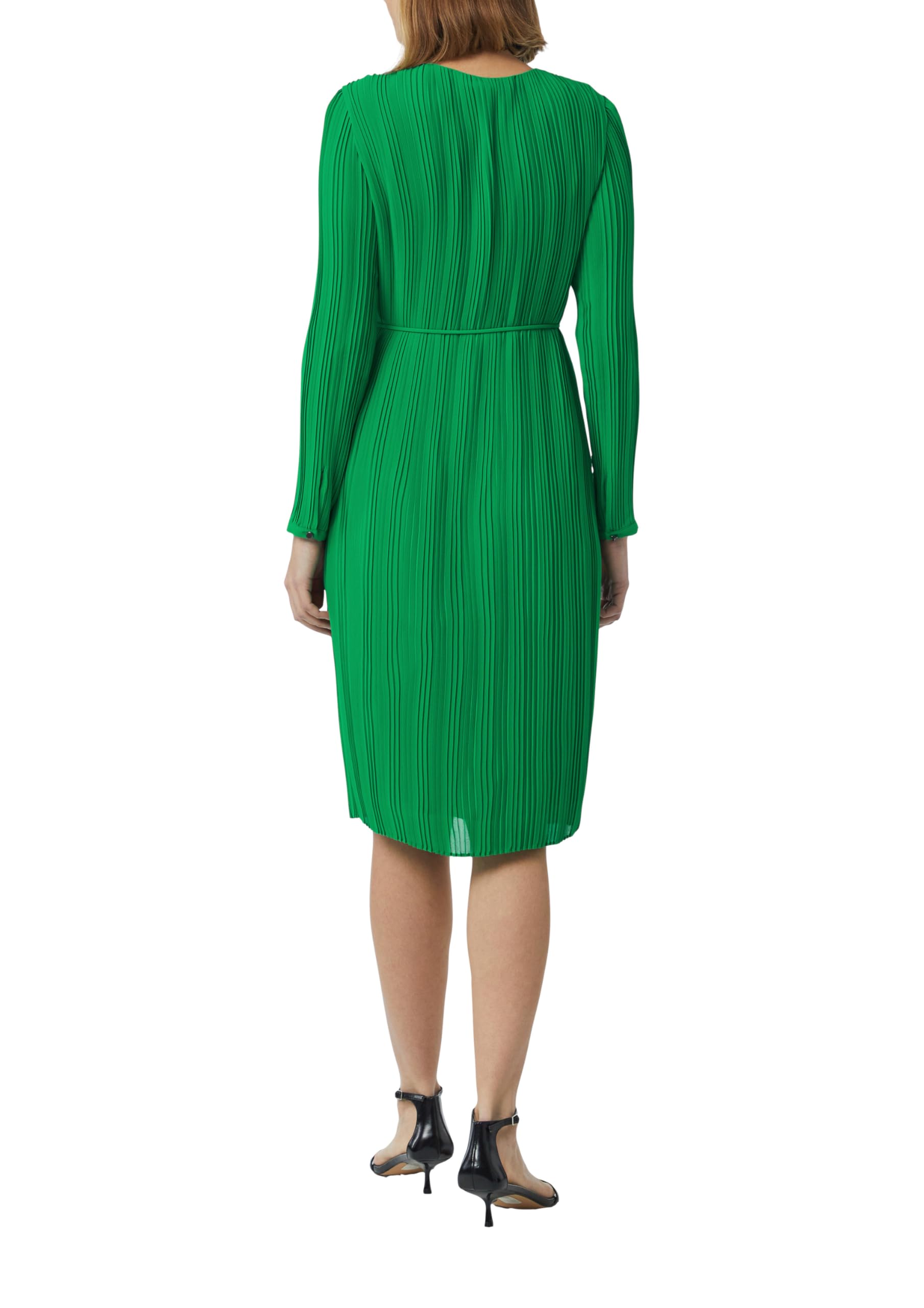 comma-dresses-midikleid-gr-40-plissiert-mit-bindeg-rtel image 2