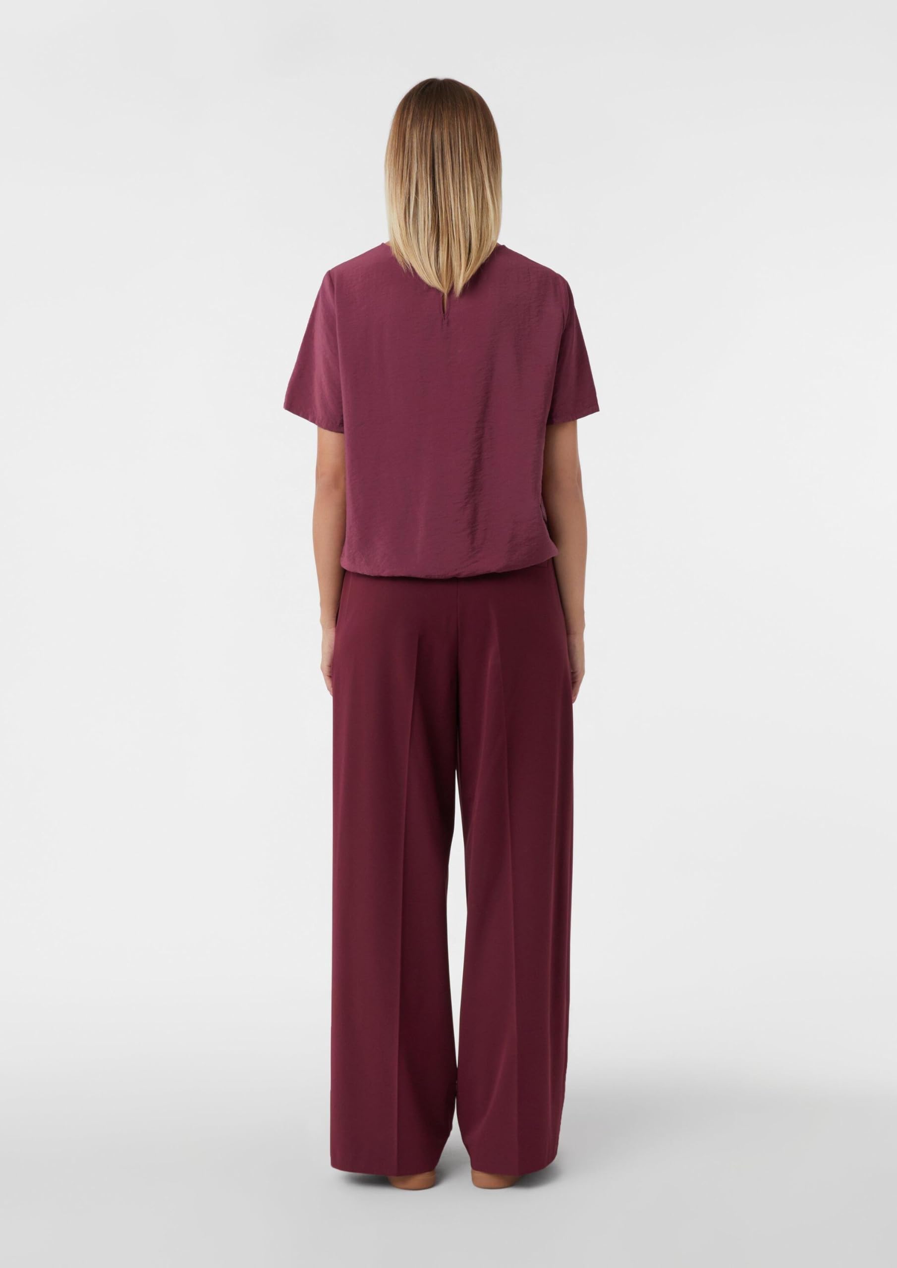 comma-kurz-rmelige-bluse-mit-raffung-regulierbarer-saum image 7
