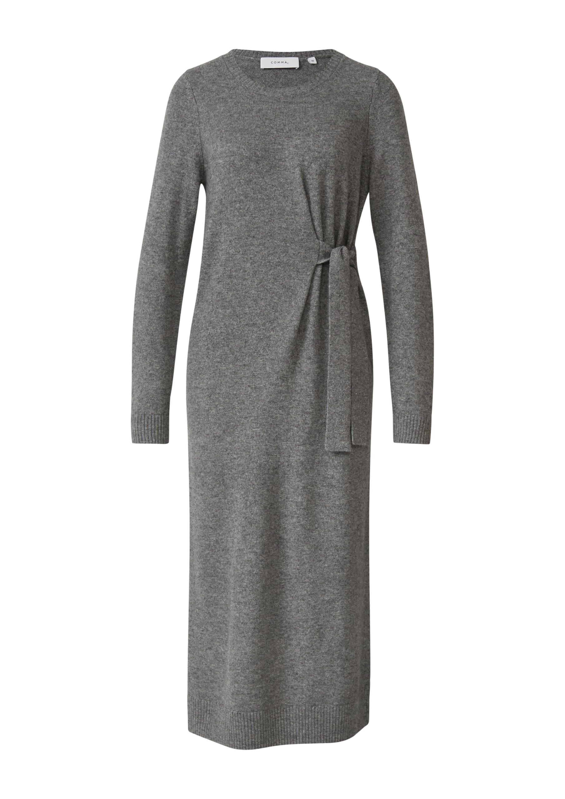 comma-strickkleid-wollmix-gr-e-44-bindedetail-maxi image 3