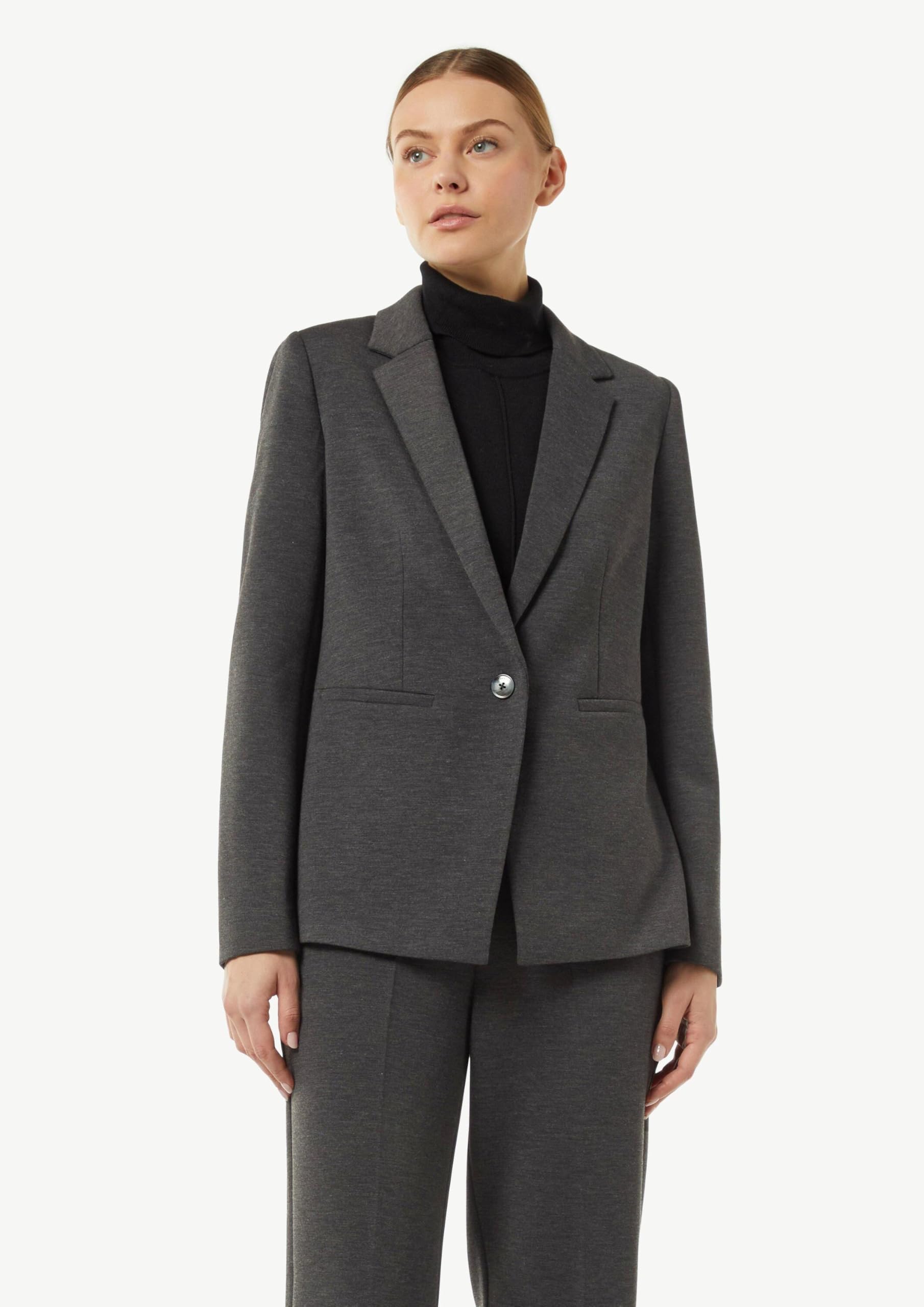 comma-blazers-taillierter-jersey-blazer-damen-gr-e-38-mit-taschen image 5