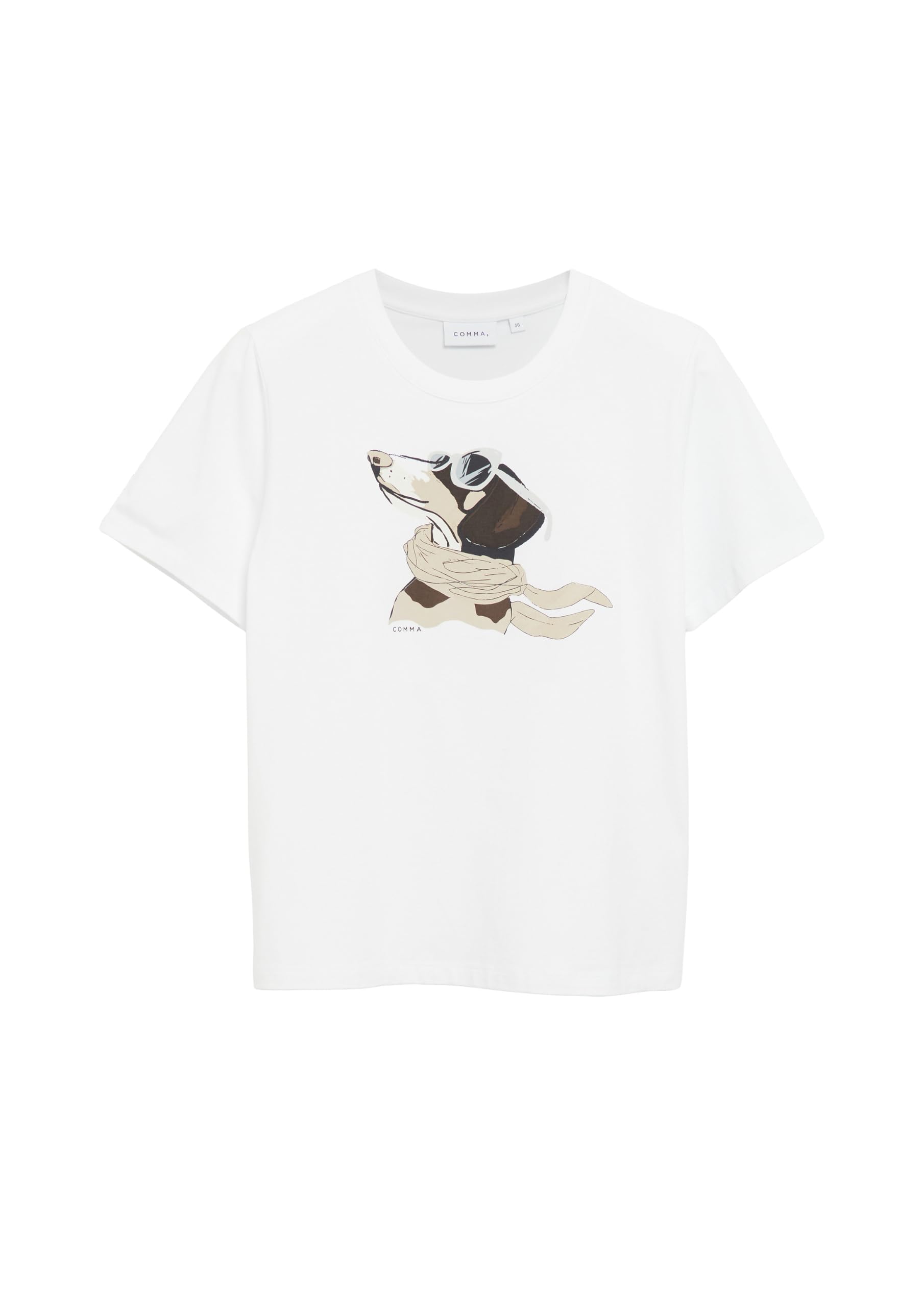 comma-tops-t-shirt-jersey-rundhals-gr-e-42-mit-print image 4