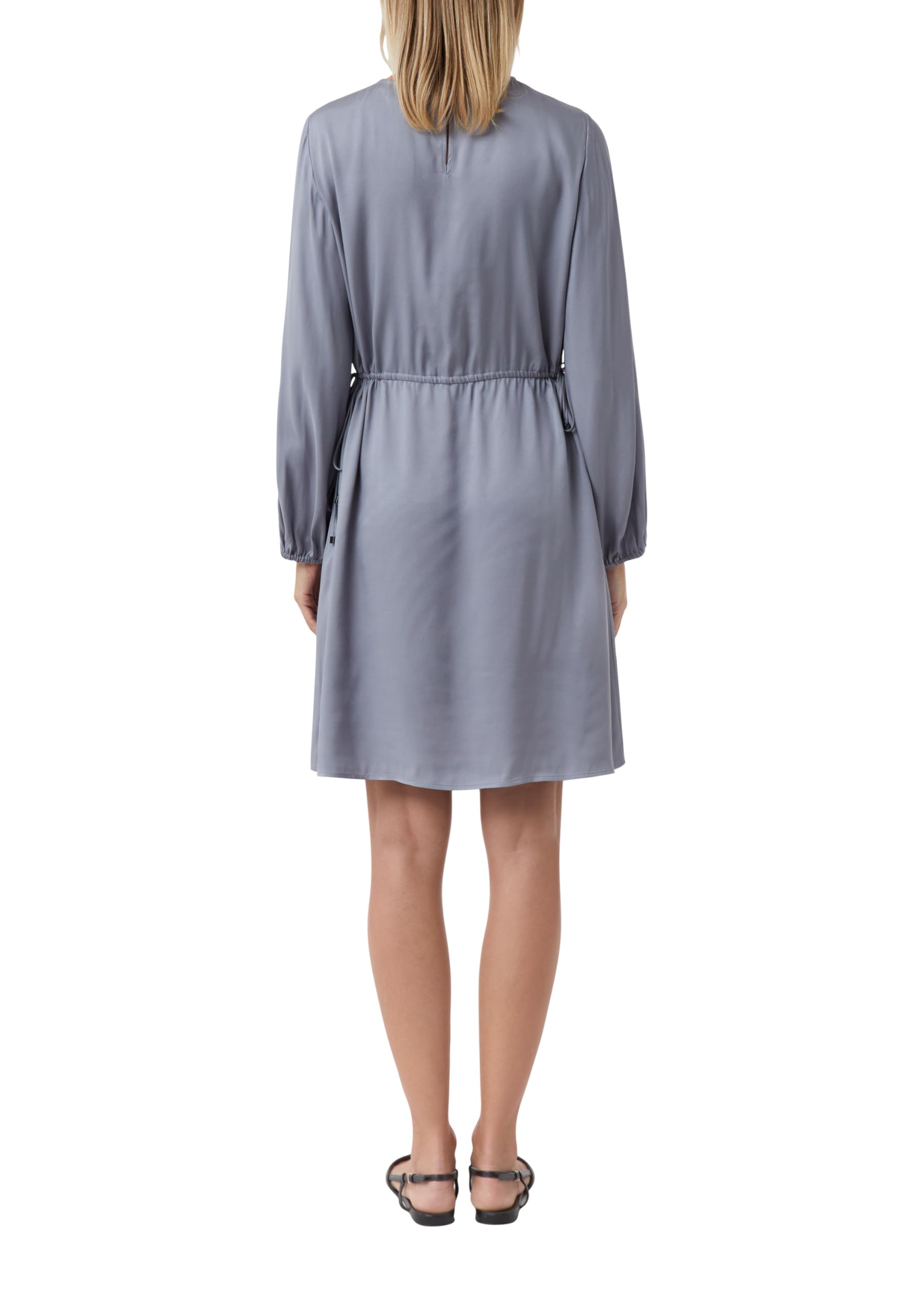 comma-viskosekleid-kurz-gr-e-44-mit-bindeband image 2