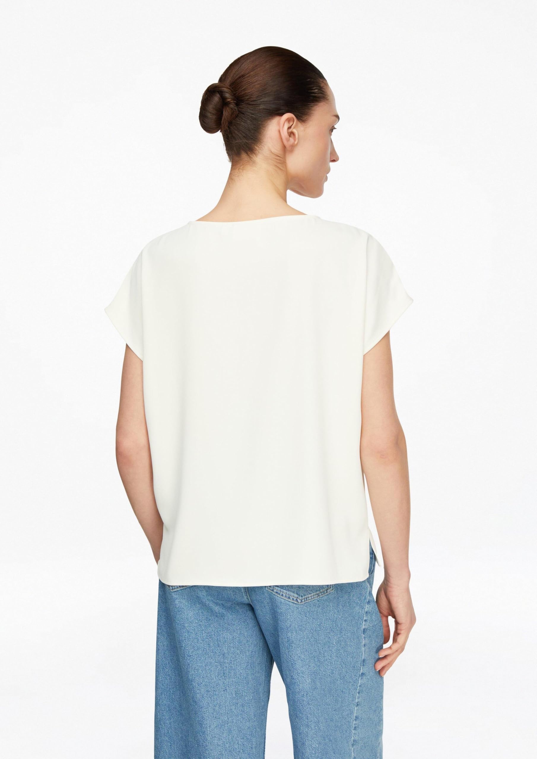 comma-blouses-damen-bluse-kurzarm-rundhals image 7
