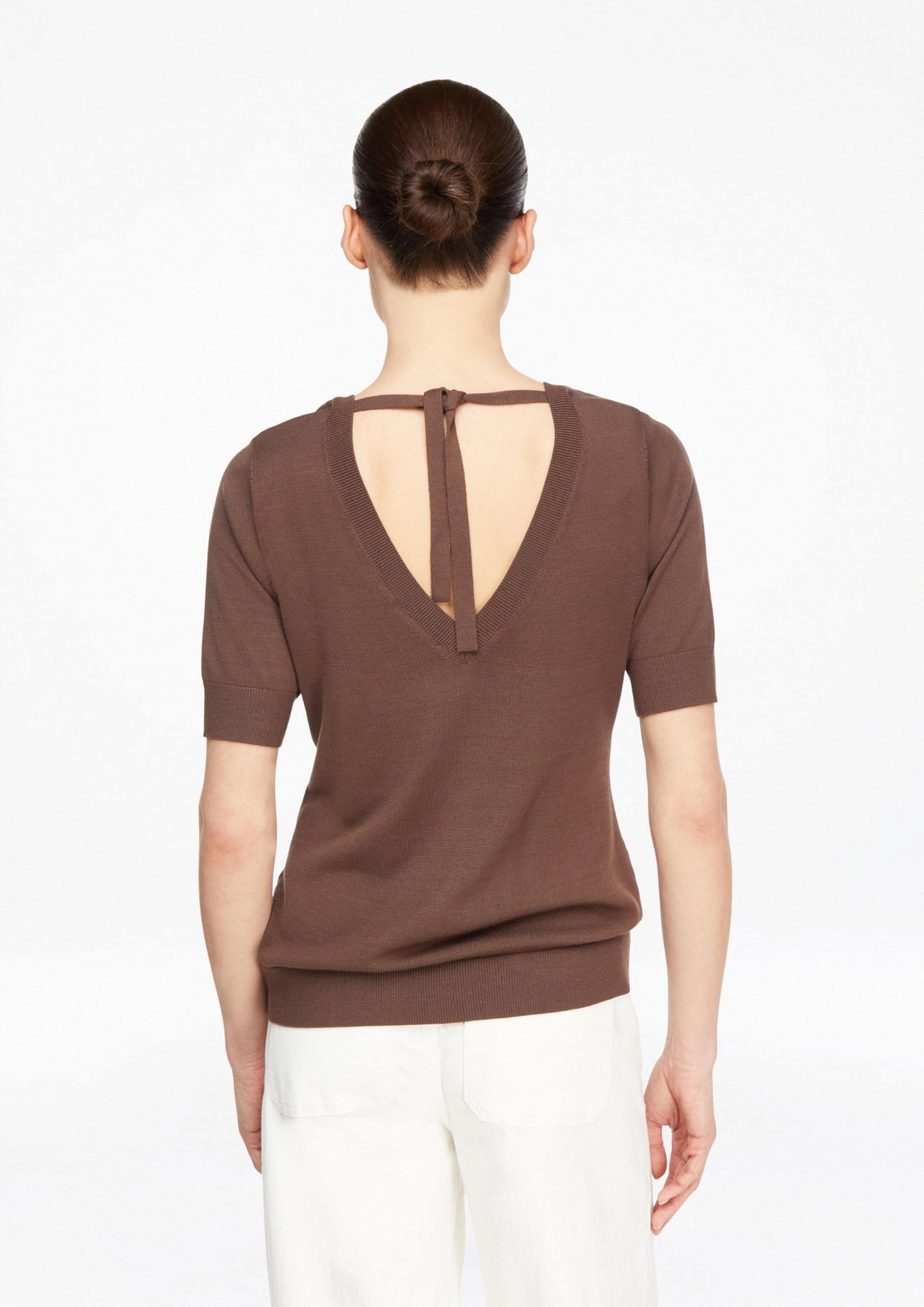 comma-strickpullover-slim-fit-v-ausschnitt-gr-46-braun image 7
