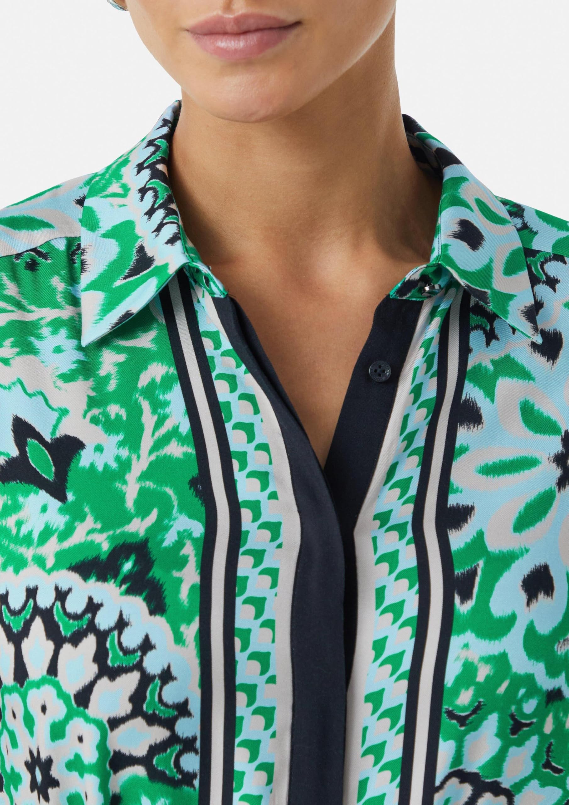 comma-midi-kleid-print-damen-gr-36-all-over-print-knopfleiste image 5