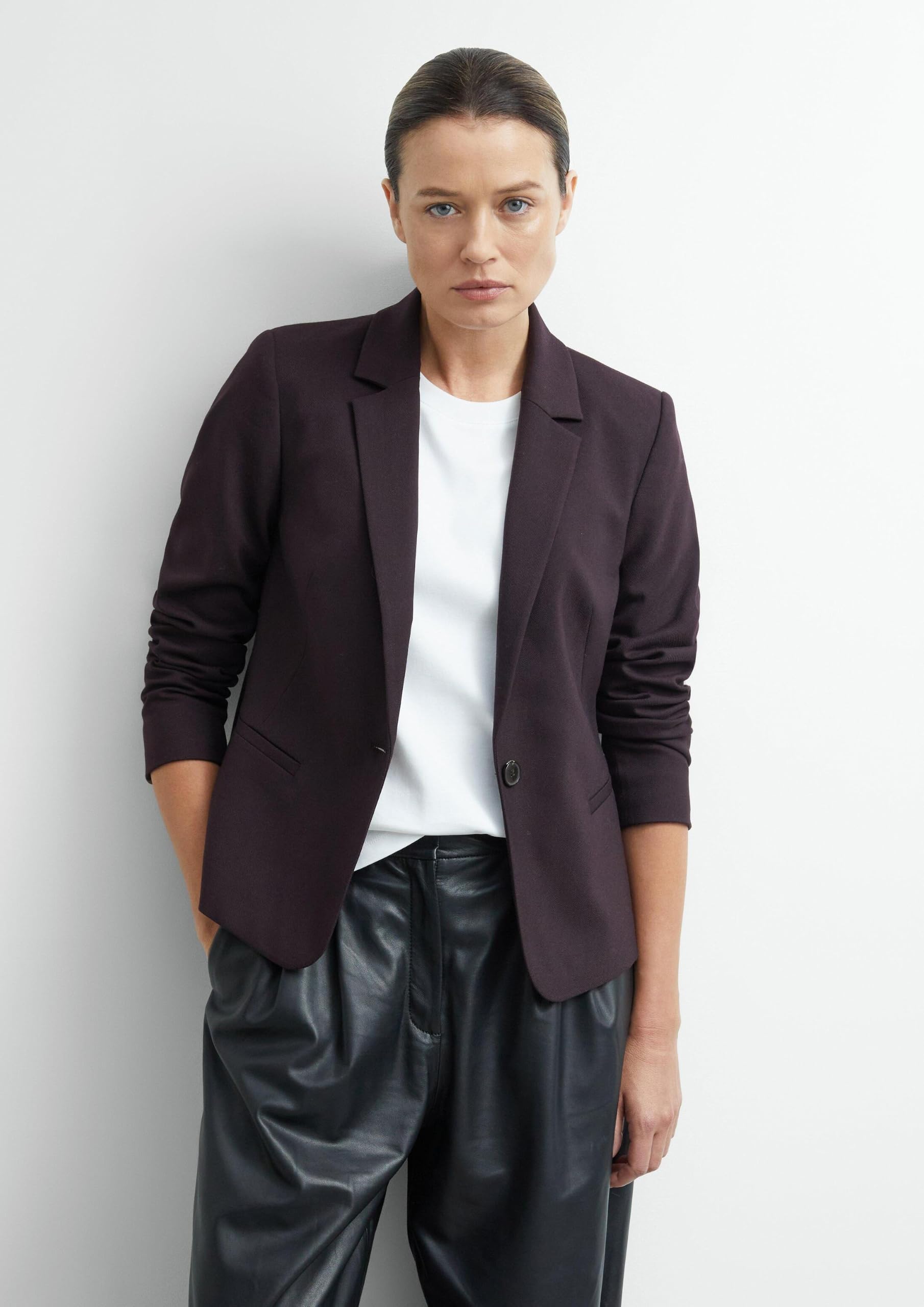 comma-blazer-damen-48-aubergine-antailliert-reverskragen image 6