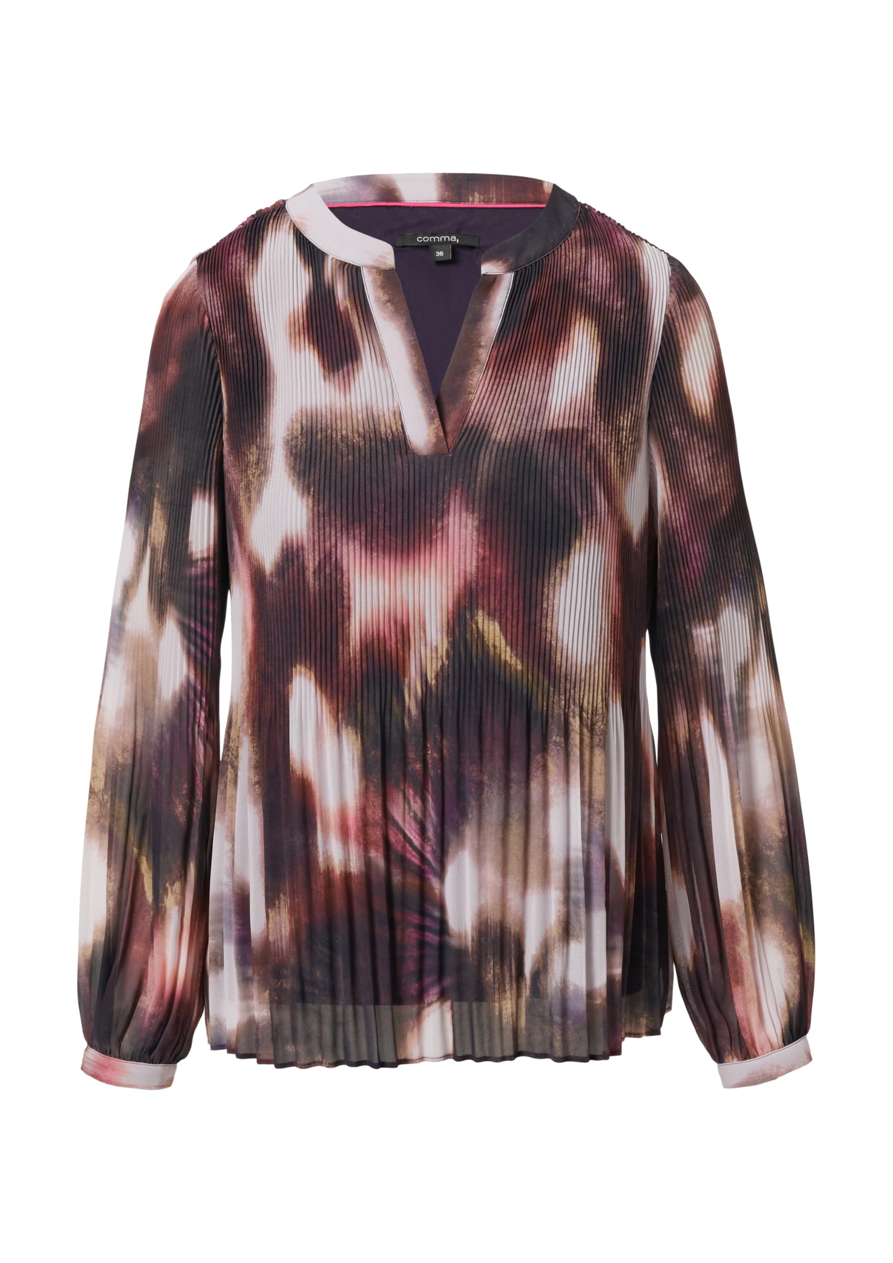 comma-blouses-tunika-bluse-chiffon-plissee-gr-36 image 3