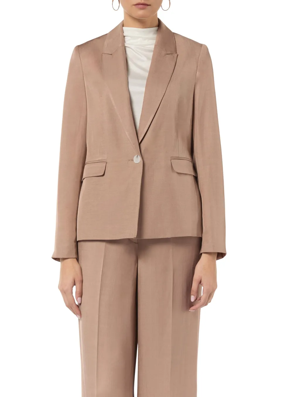 comma-blazer-leinenmix-hellbraun-gr-34-46 image 1