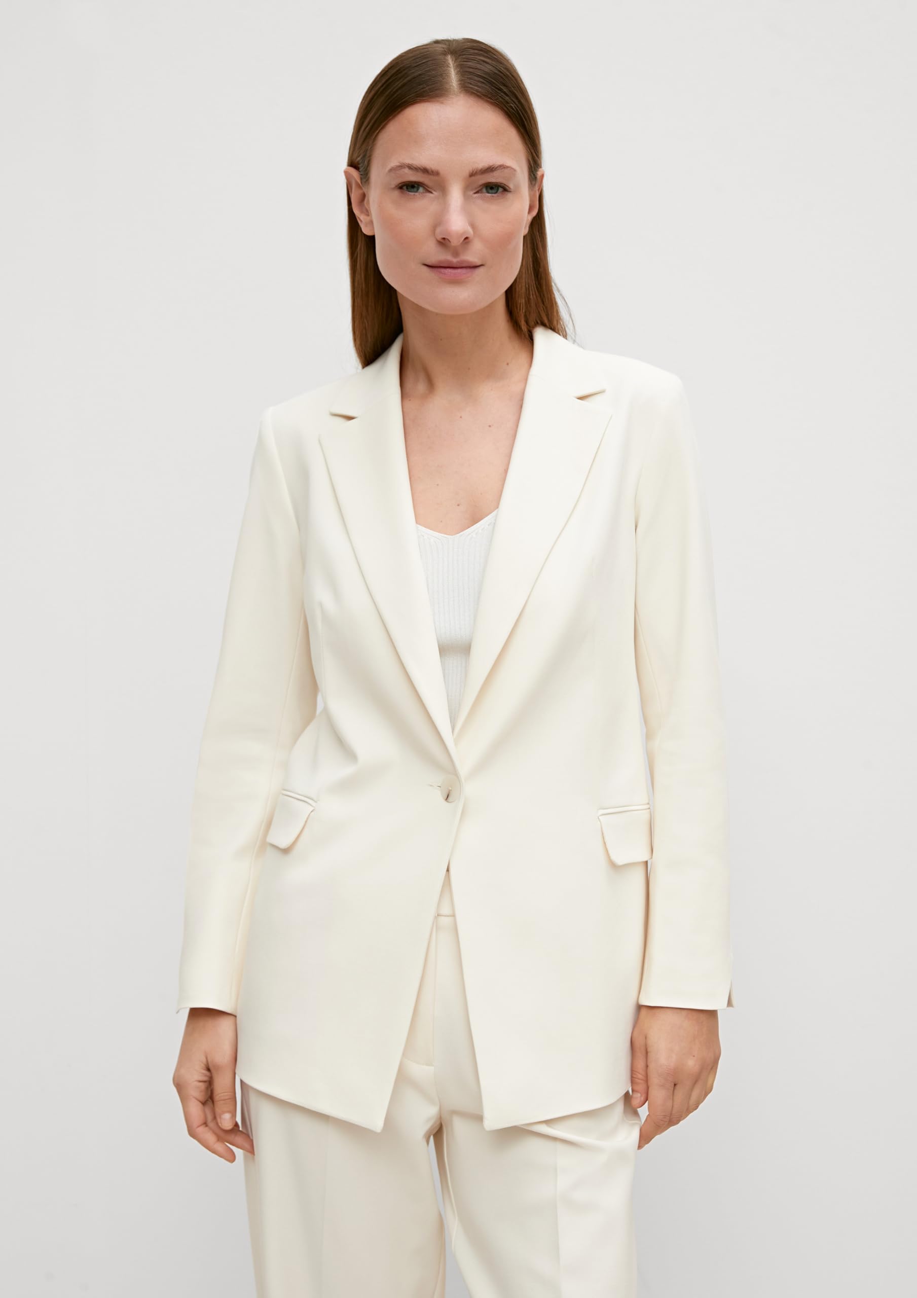 comma-blazer-aus-twill-creme-0700-gr-e-44 image 5