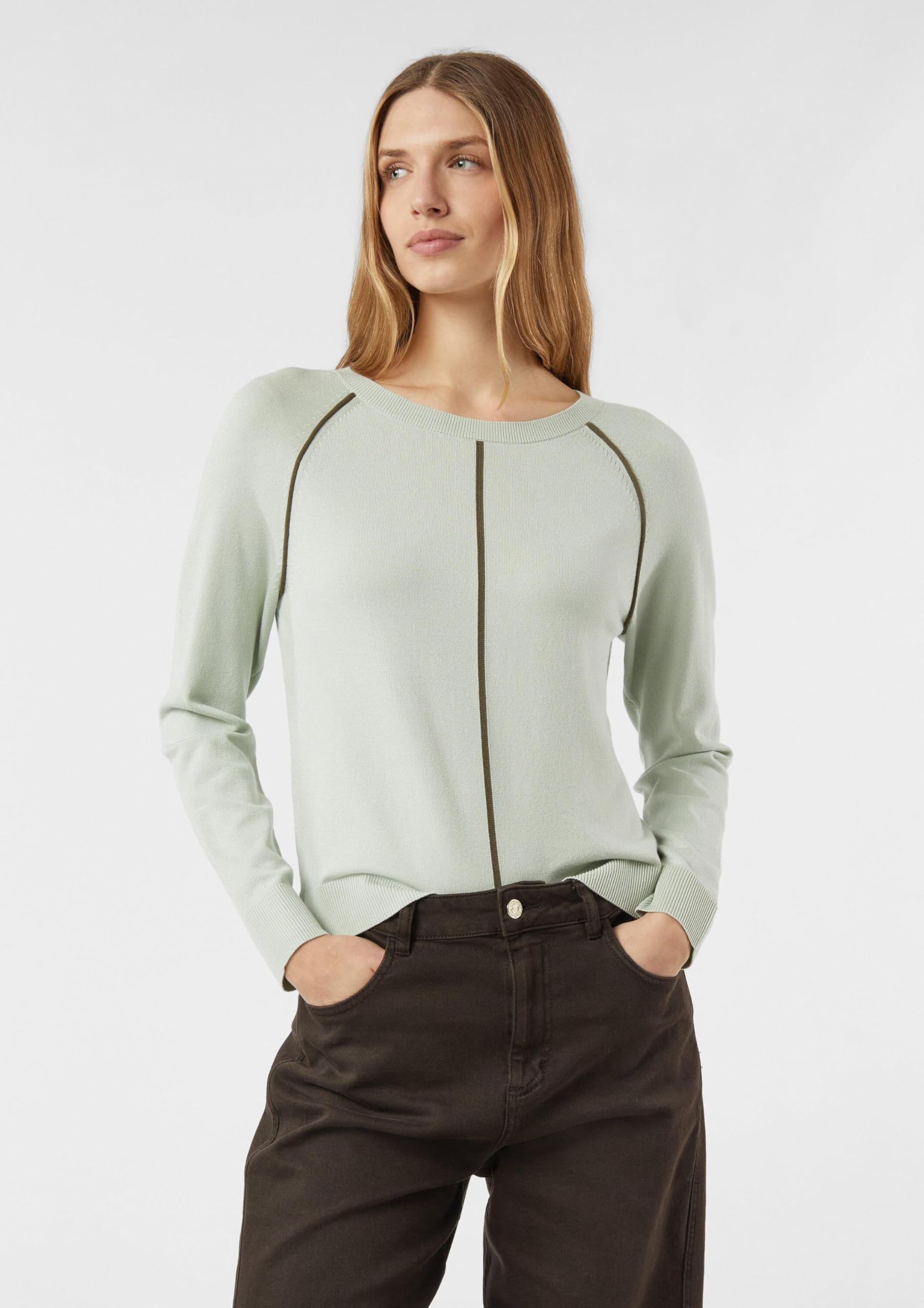 comma-strickpullover-feinstrick-beige-38-streifen image 6