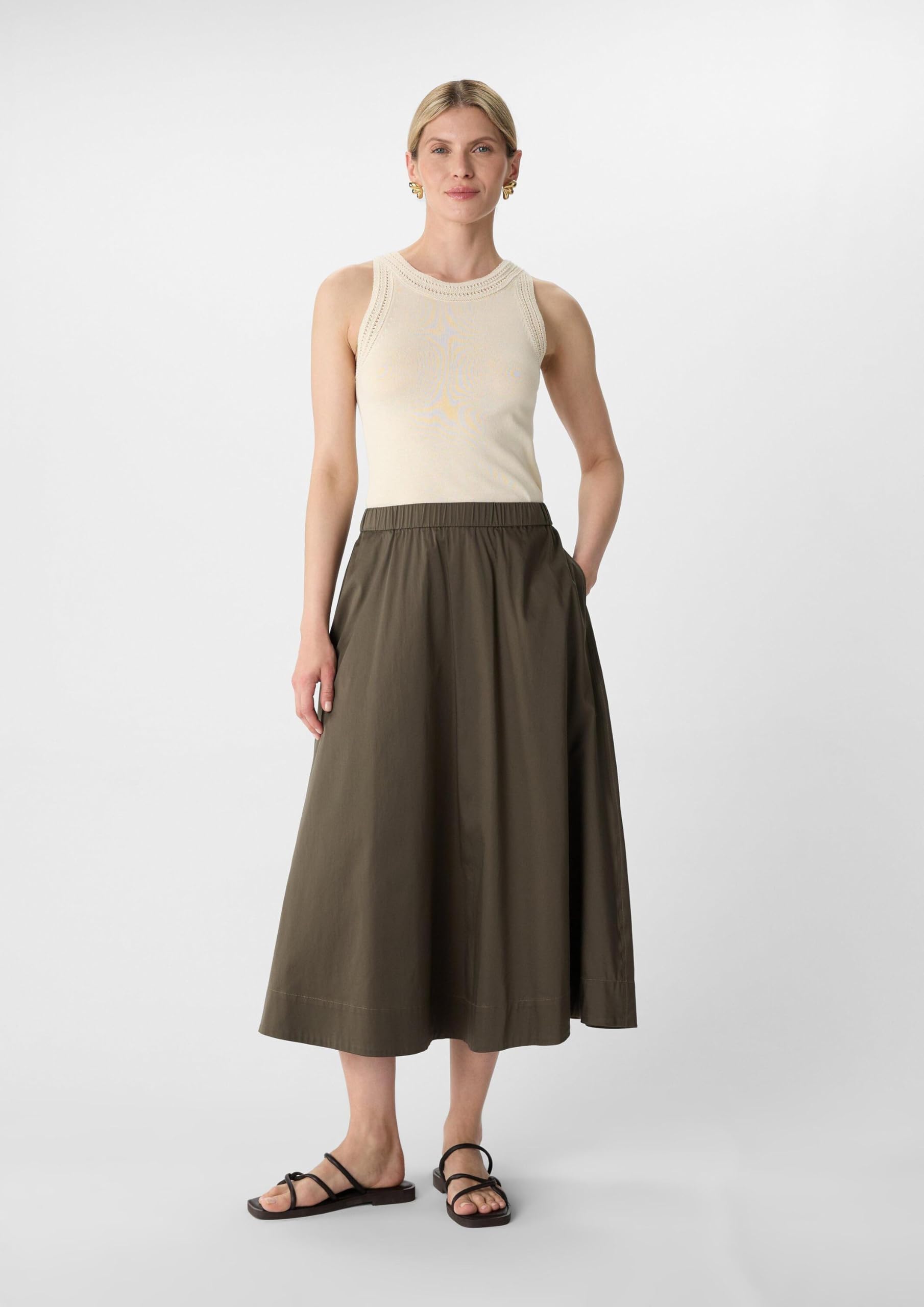 comma-midi-rock-ausgestellt-taschen-damen-gr-e-40 image 6