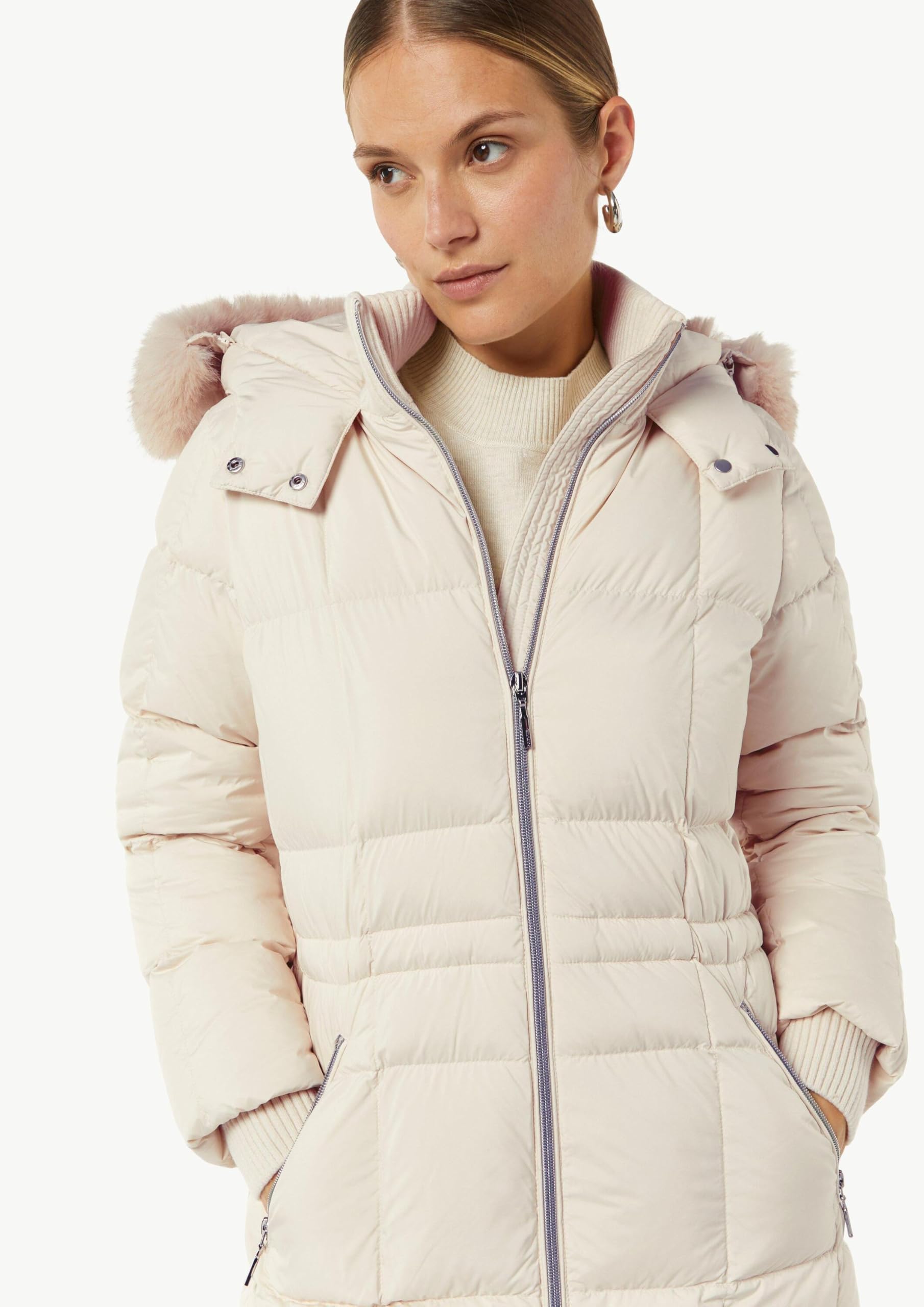 comma-daunenparka-kapuze-gr-e-40-beige-steppmantel image 2