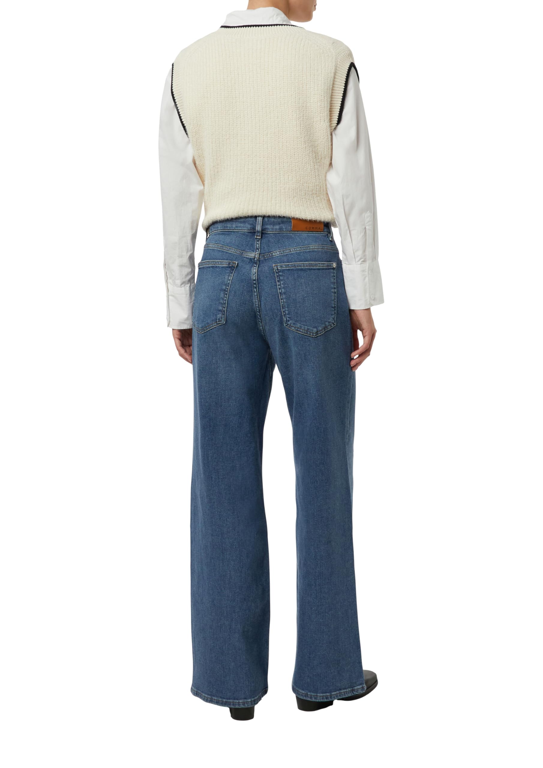 comma-jeans-elastische-wide-leg-jeans-gr-e-42 image 2