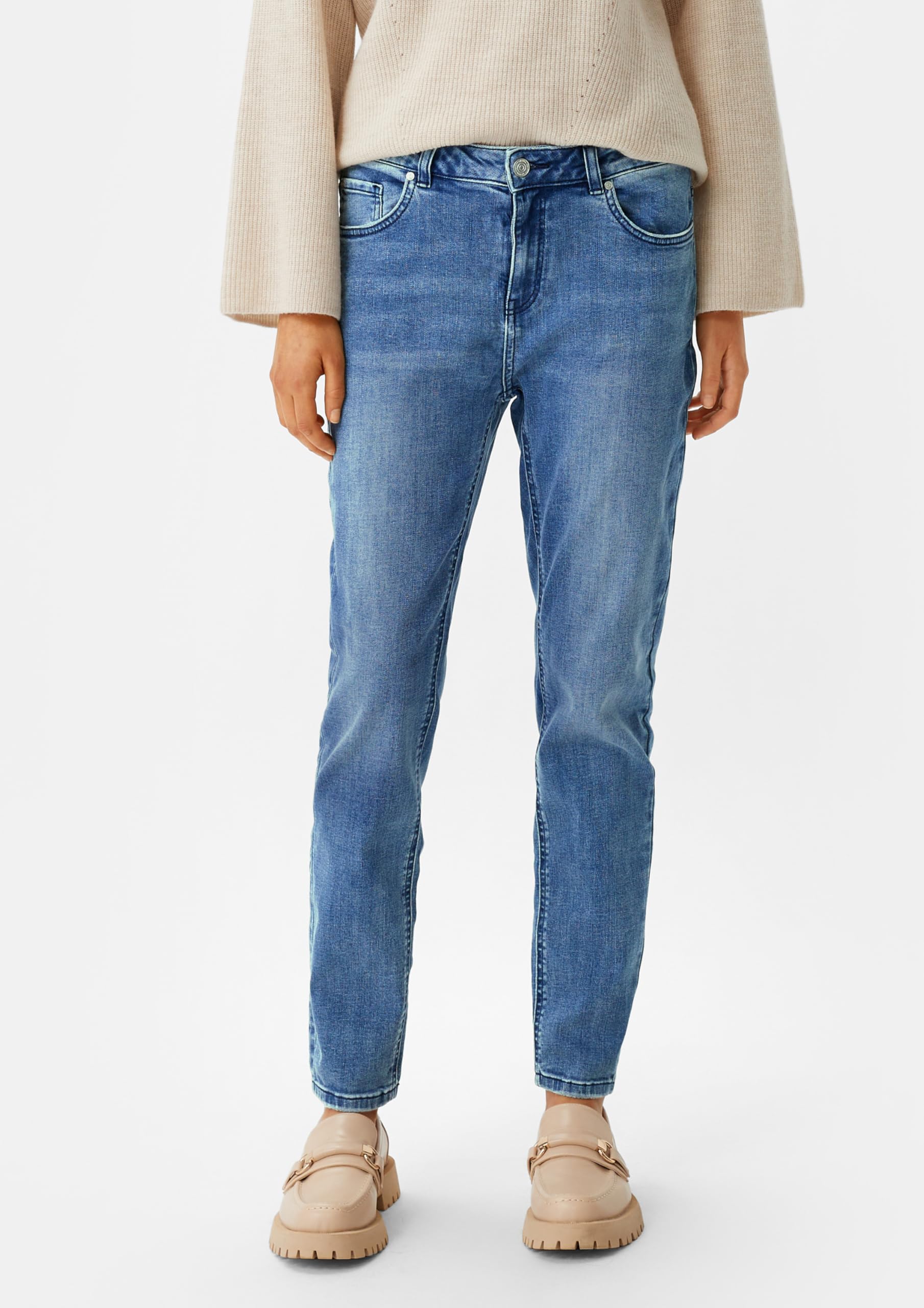 comma-regular-fit-slim-leg-jeans-denim-wascheffekt image 6