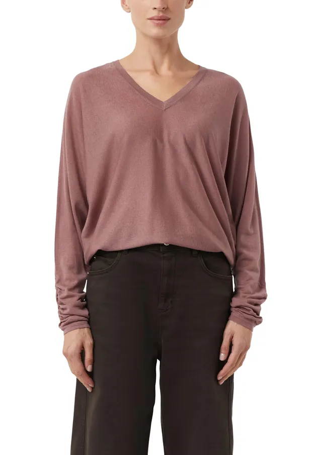 comma-feinstrickpullover-damen-gr-l-mit-raffung image 1