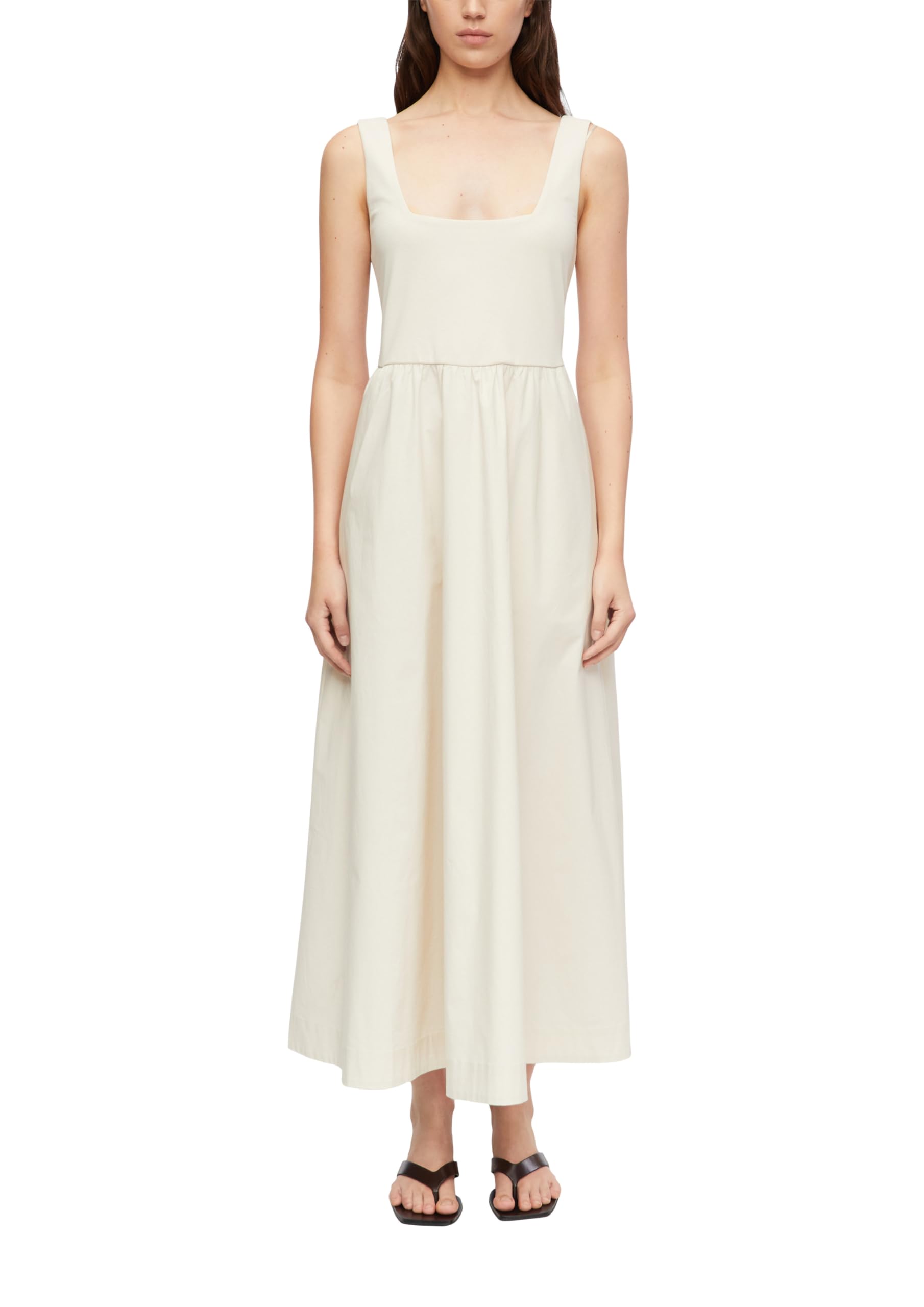 comma-jersey-popeline-kleid-gr-36-dunkelbraun-lang image 8