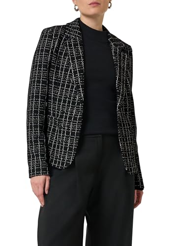 comma-blazer-2158129-gr-e-38-schwarz-kariert-boucle image 8