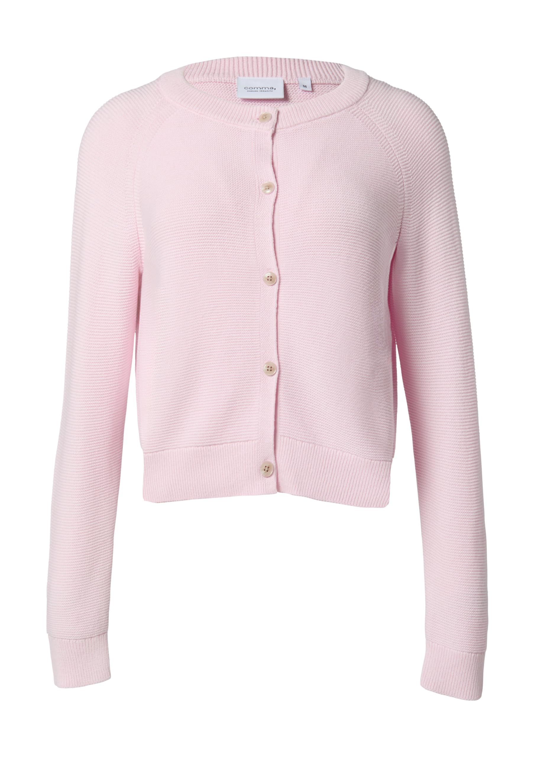 comma-jackets-kurze-strickjacke-raglan-rmel-cardigan-sandfarben image 3