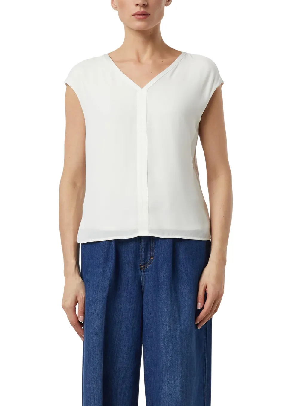 comma-blouses-blusenshirt-fabricmix-wei-gr-e-38 image 1