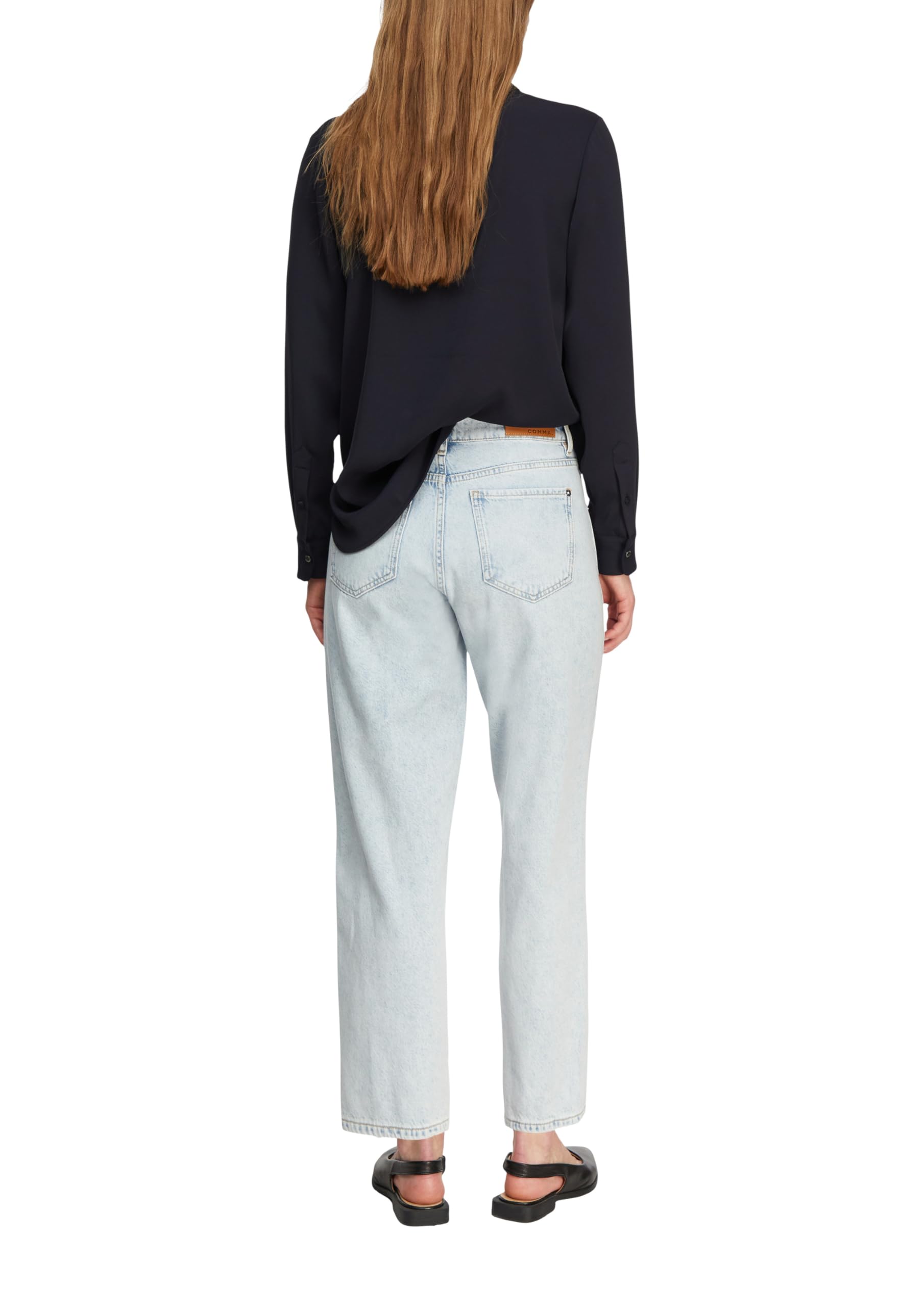 comma-barrel-leg-jeans-hose-gr-42-mid-rise-waschung image 2