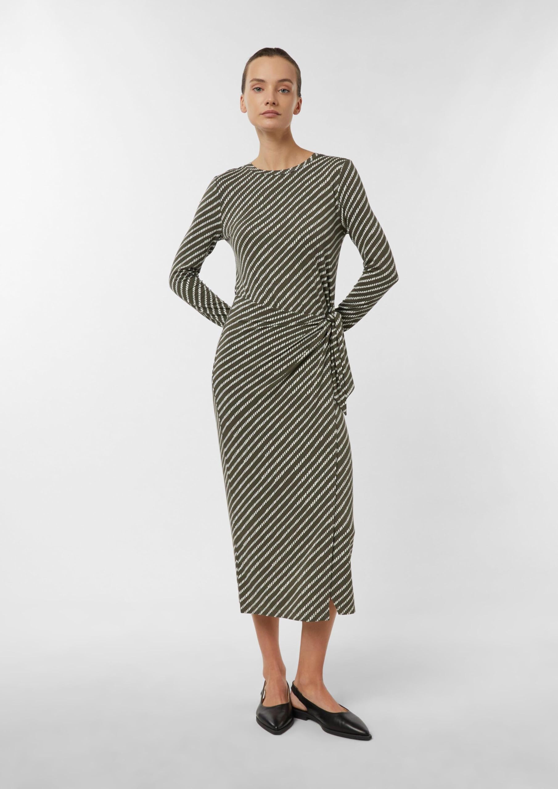 comma-jerseykleid-slim-fit-midikleid-damen-34-allover image 7